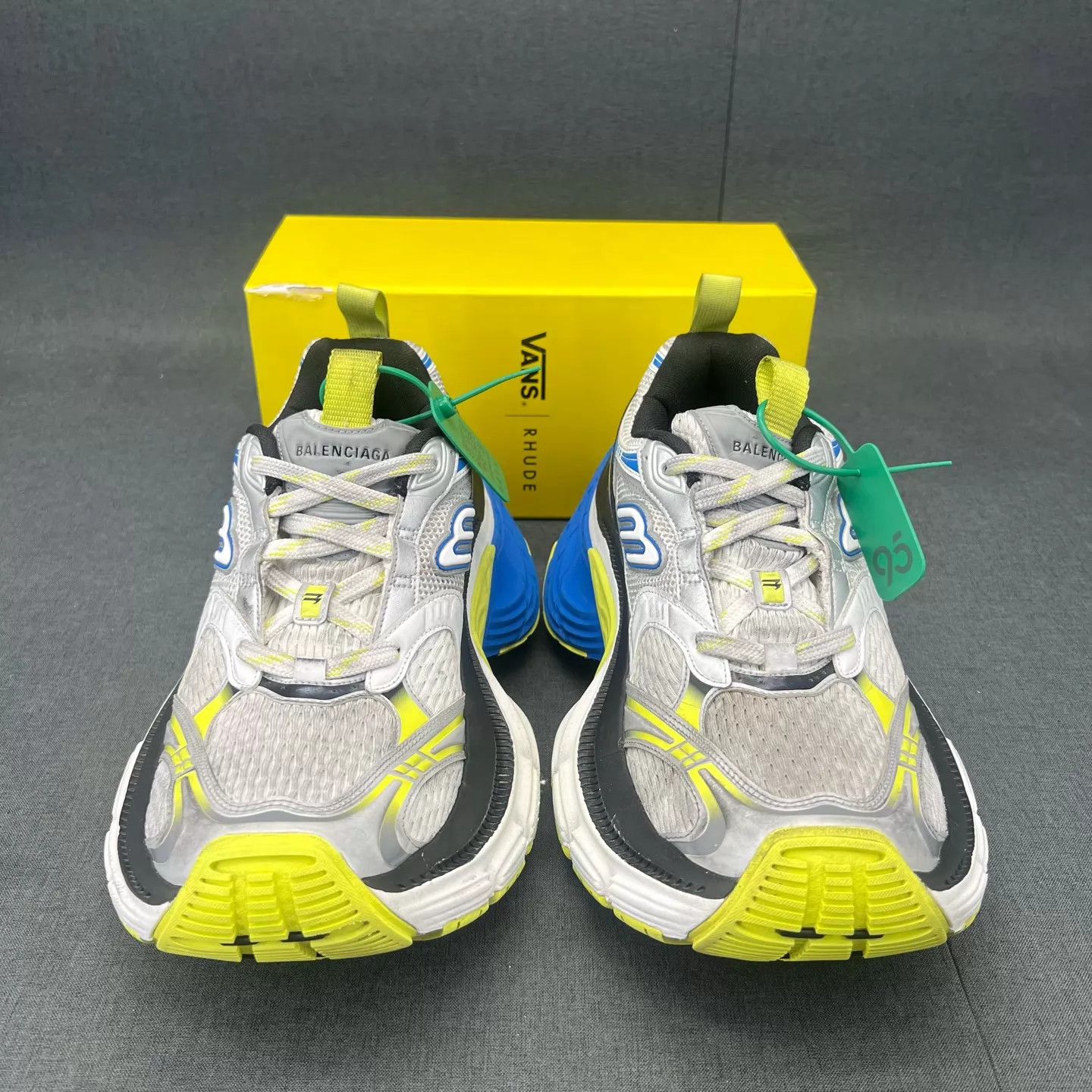 Balenciaga Balenciaga 10xl Yellow Blue Gray 42 New with Box Size US 9 / EU 42 - 4 Thumbnail