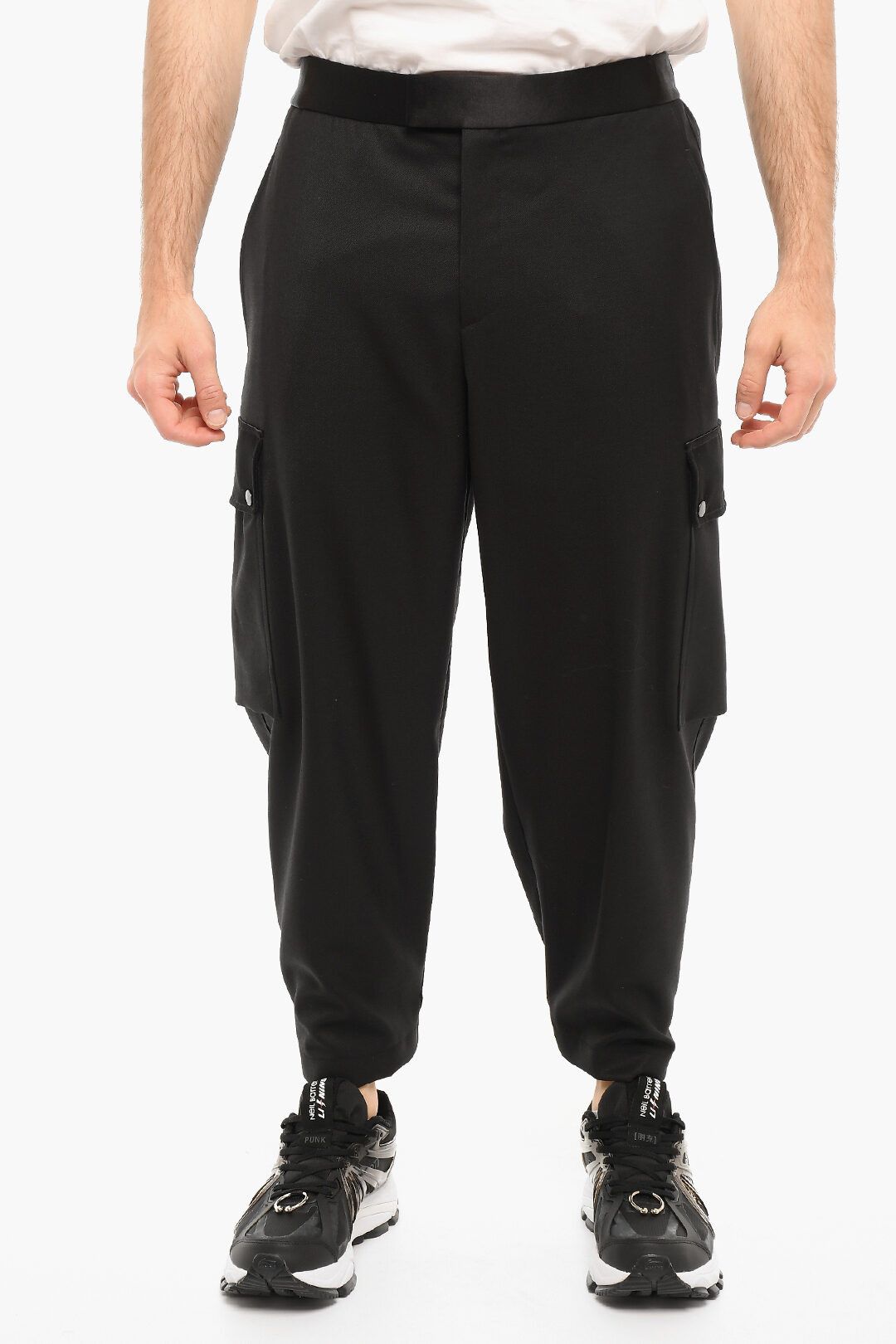 image of Neil Barrett Og1Mm1223 Pant In Black, Men's (Size 28)