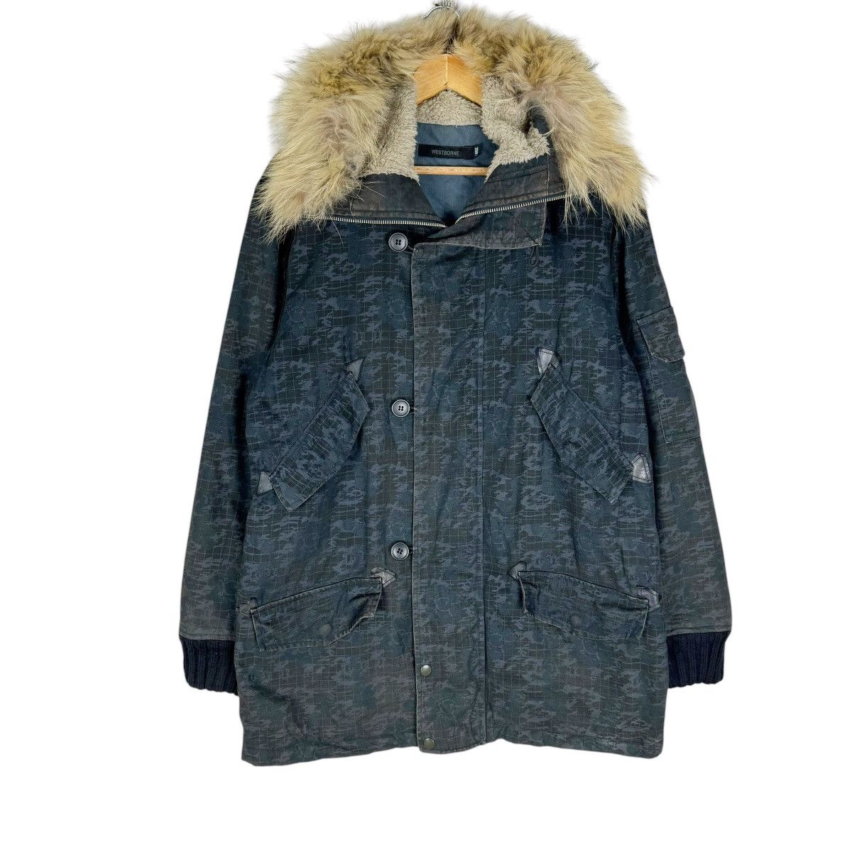 If Six Was Nine ☀️WESTBORNE HOODIE FUR DIGITAL CAMO JACKET Size US L / EU 52-54 / 3 - 1 Thumbnail