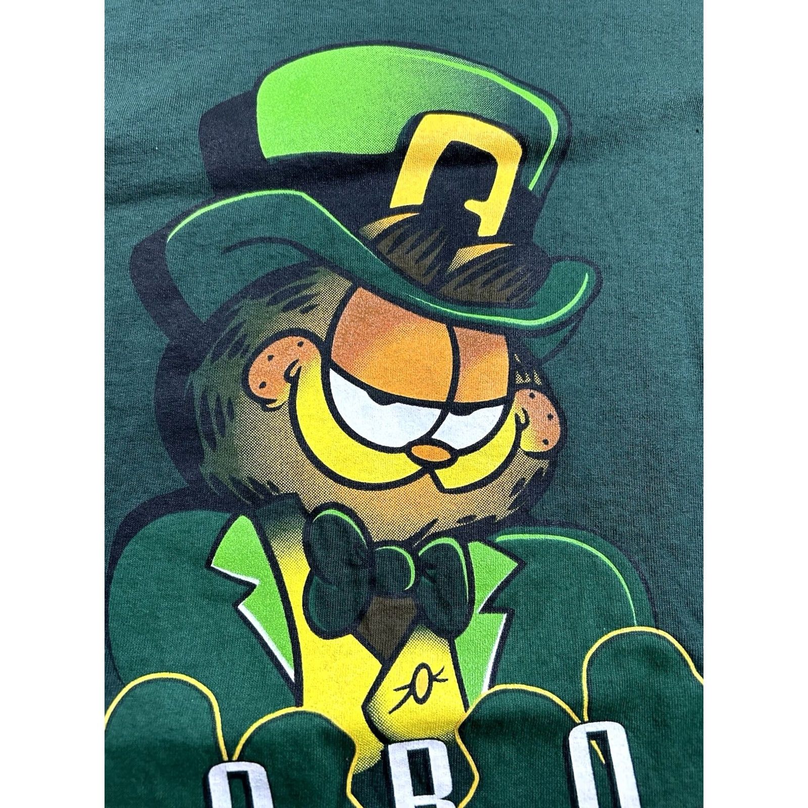 Vintage VINTAGE Garfield Blarney Wear St. Patrick’s Day Shirt Paws Size XL 90s Green Mens Shirt Size US XL / EU 56 / 4 - 3 Thumbnail