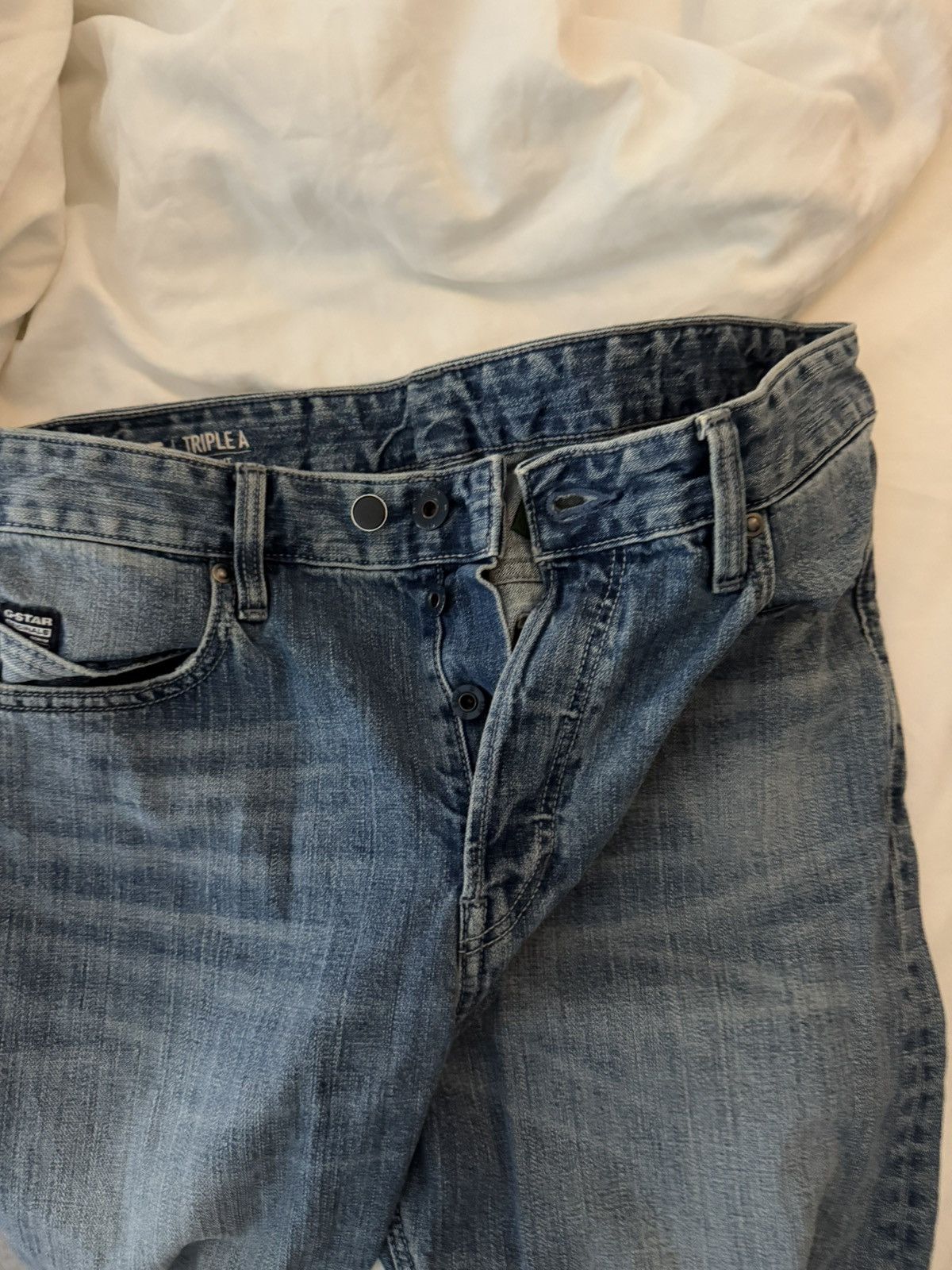 G-Star G Star Raw Straight Denim Jeans Size US 32 / EU 48 - 4 Thumbnail