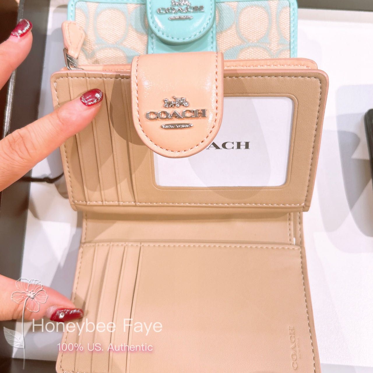 Coach Medium Corner Zip Wallet In Signature Jacquard CT922 Size ONE SIZE - 3 Thumbnail