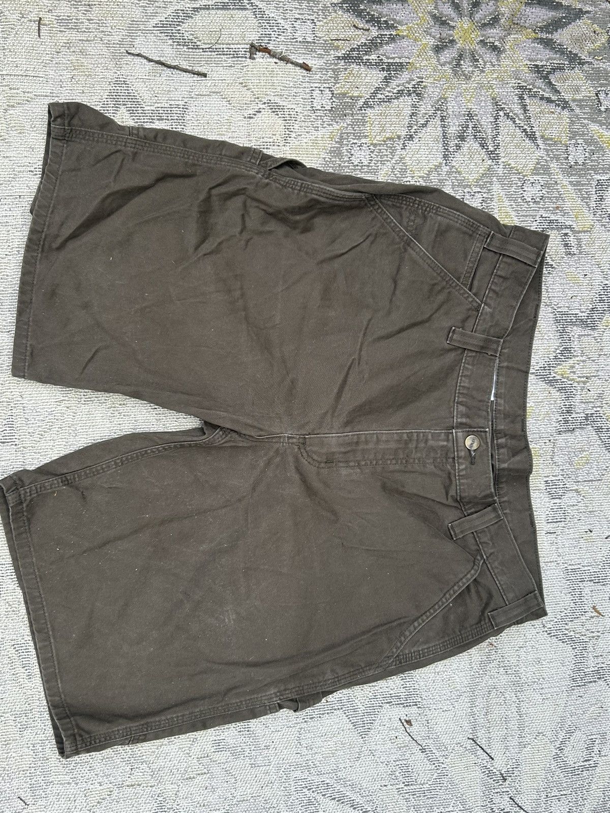 Carhartt × Vintage Vintage green/brown Carhartt carpenter shorts Size US 38 / EU 54 - 2 Thumbnail