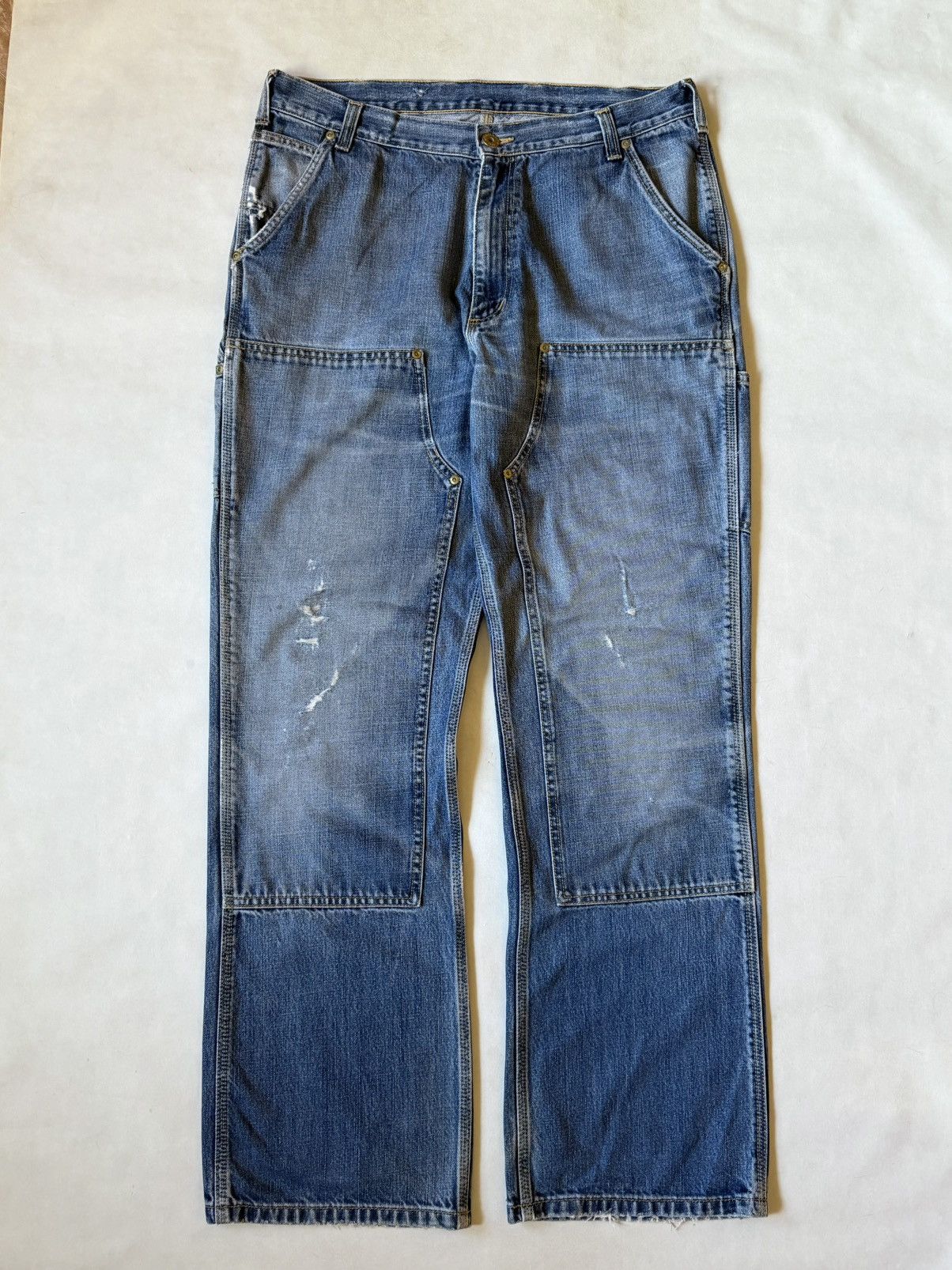Carhartt Carhartt Double Knee Front Logger Jeans Carpenter Vintage Size US 36 / EU 52 - 1 Thumbnail