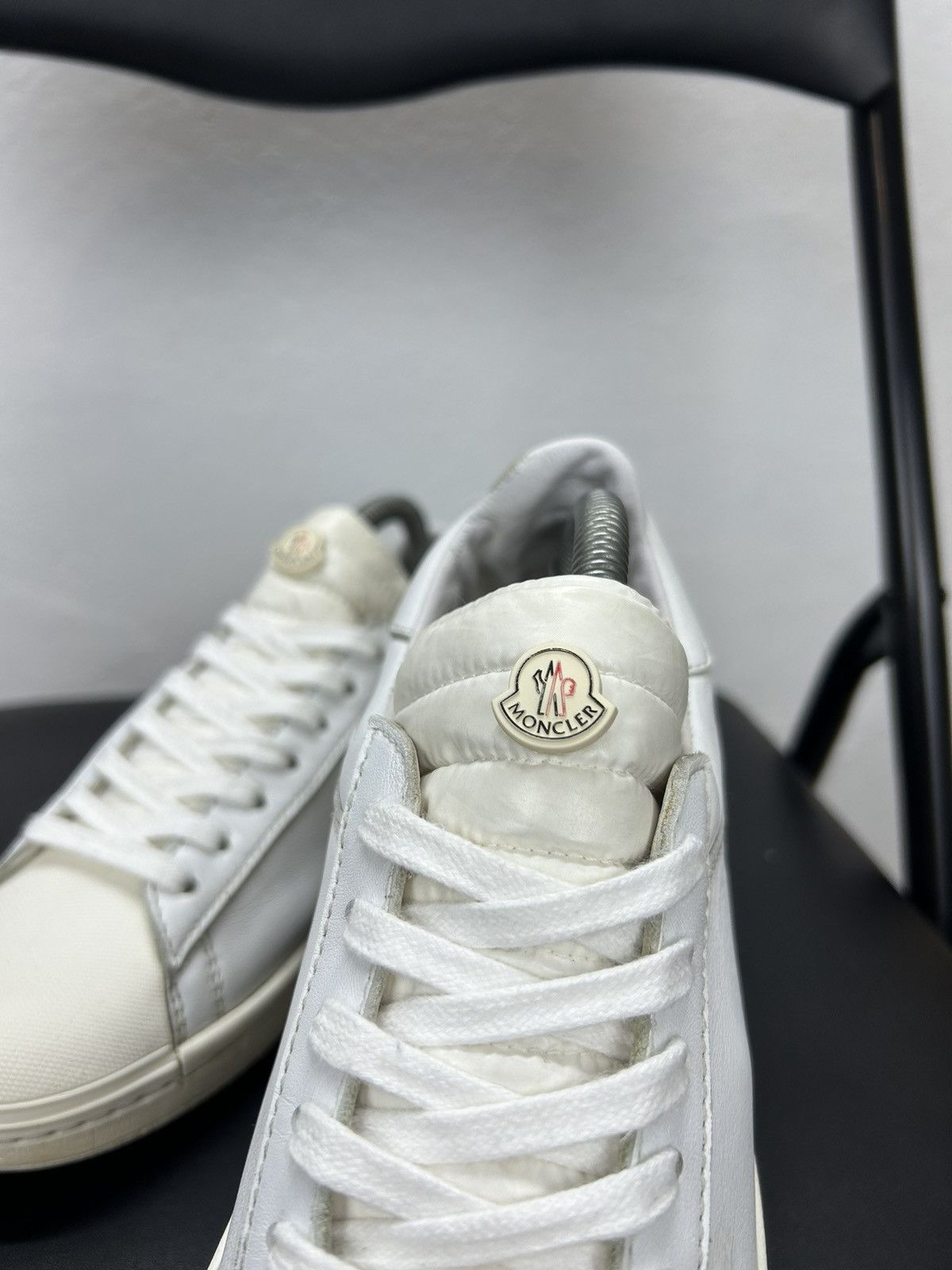 Moncler Moncler Angeline Leather Sneakers - Size 36 EUR Size US 6 / IT 36 - 6 Thumbnail