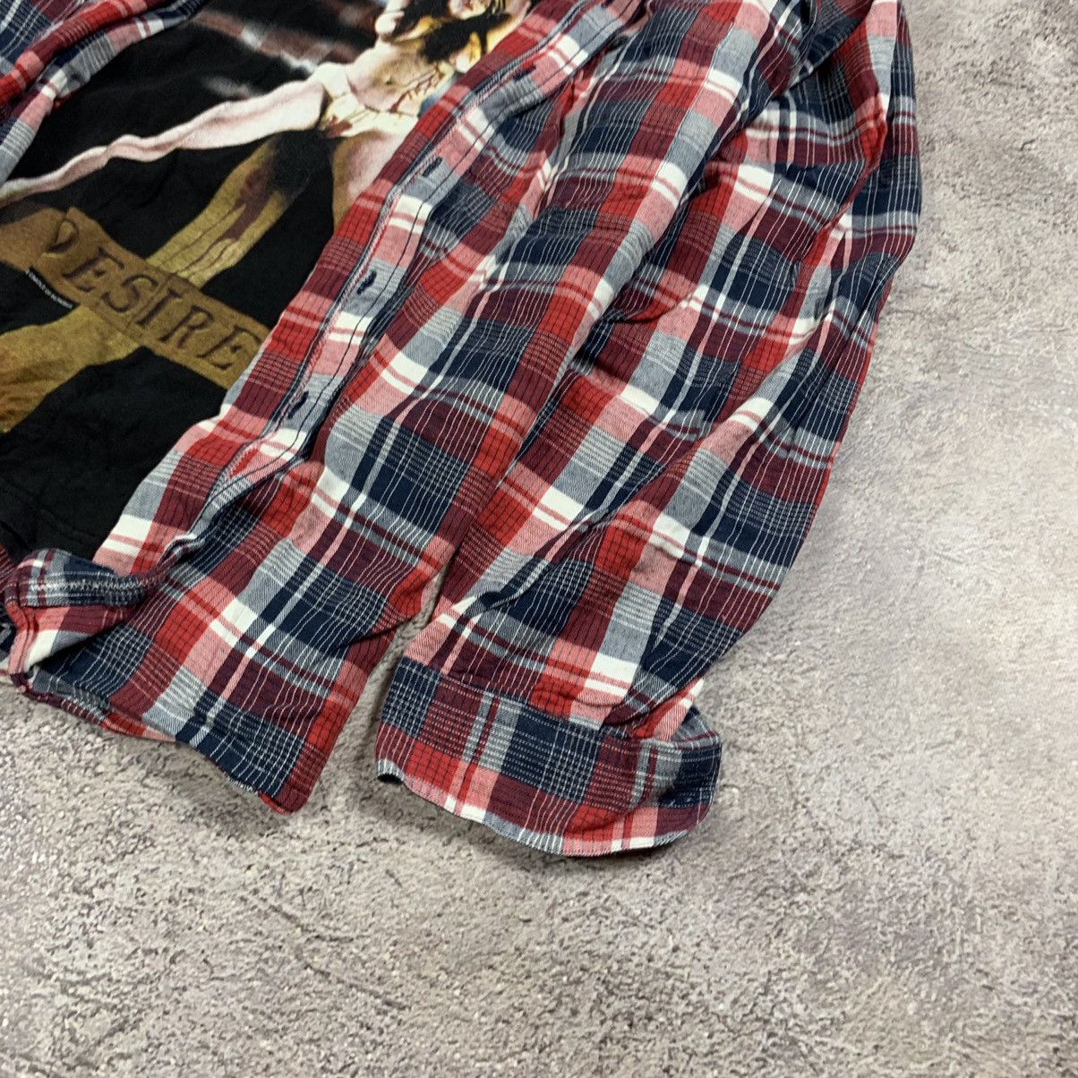Vintage Vintage 90s Graphic Band Tee Grunge Layered Flannel Baggy XL Size US XL / EU 56 / 4 - 3 Thumbnail