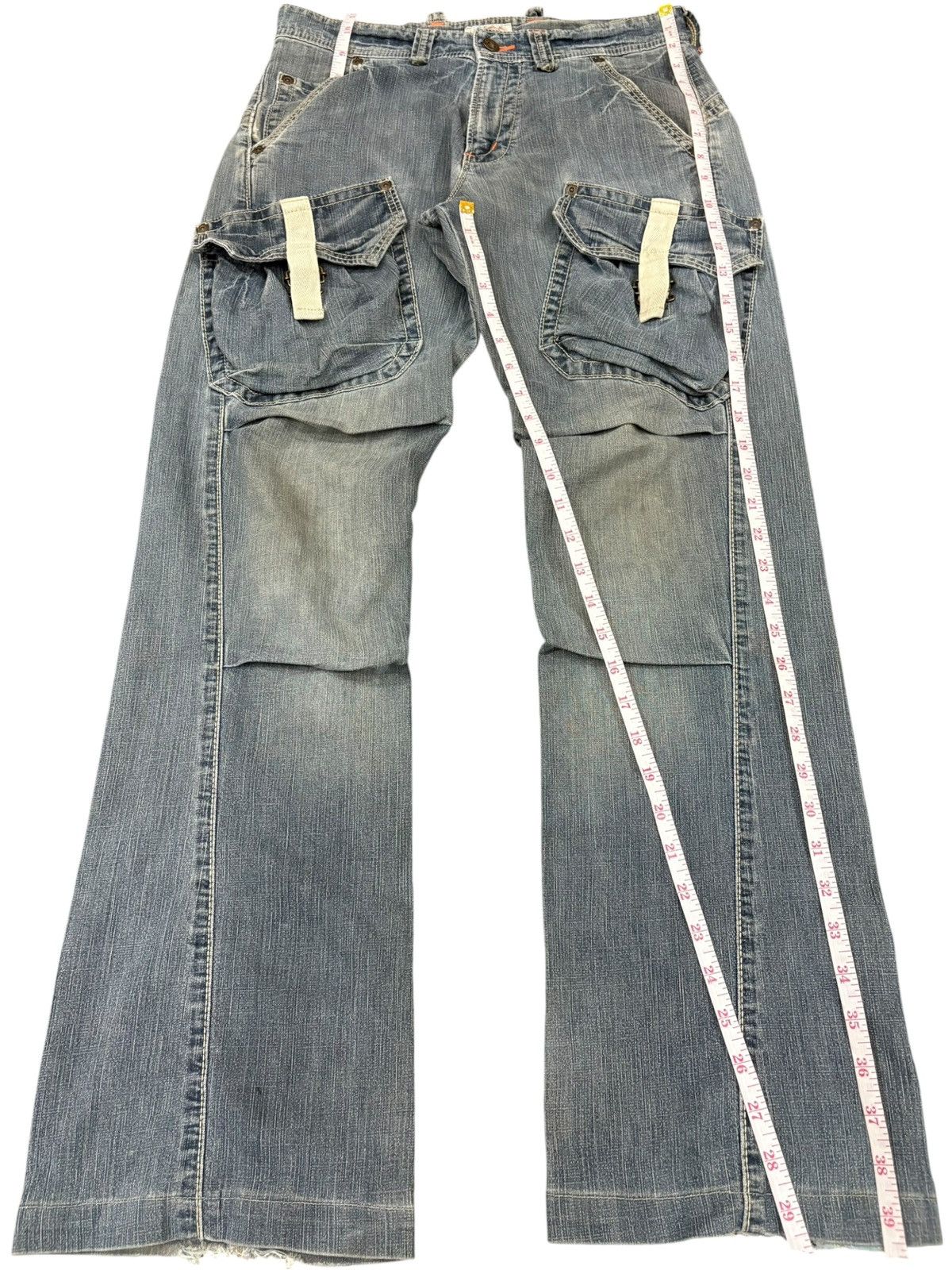 Edwin Exclusive Vintage Edwin XV Flare Cargo Bush Pants Size US 31 - 8 Thumbnail