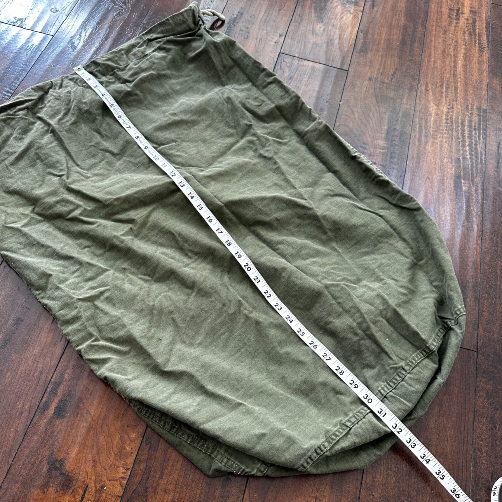 Vintage VINTAGE WWII Canvas Laundry Bag Military HBT Denim 1940s Tan Stencil Mens Size ONE SIZE - 5 Thumbnail