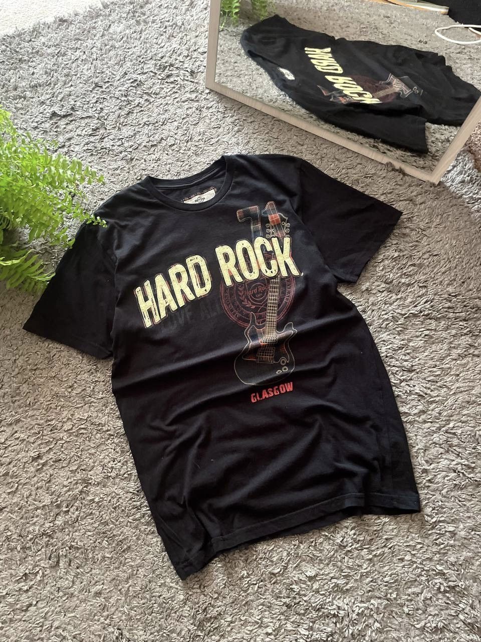 Hard Rock Cafe × Vintage 00s Hard Rock Cafe Streetwear Vintage Big Logo Y2k Glasgow Size US M / EU 48-50 / 2 - 2 Thumbnail