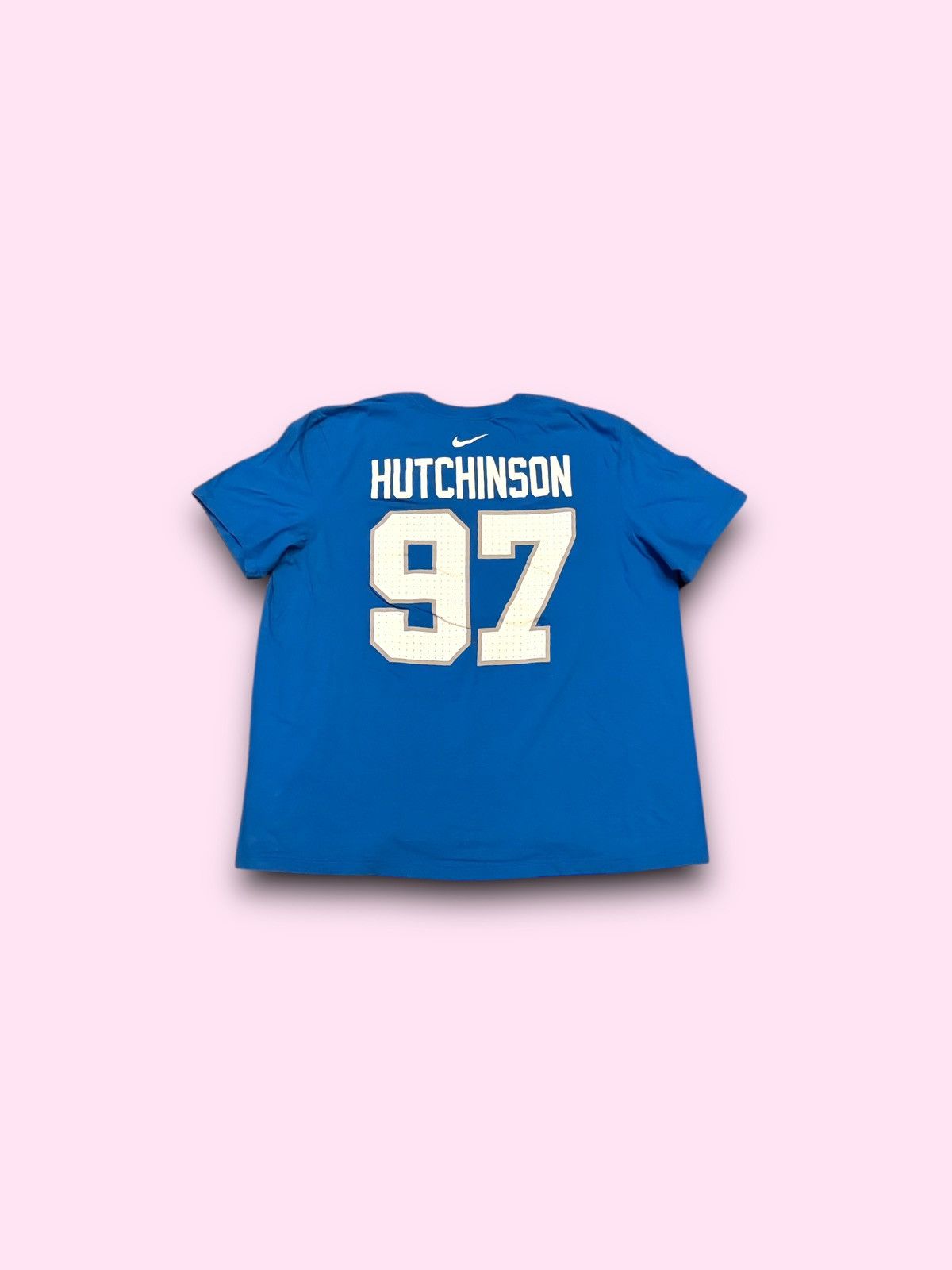 Nike Nike Aidan Hutchinson Detroit Lions NFL T-shirt Blue XXL Size US XXL / EU 58 / 5 - 2 Thumbnail