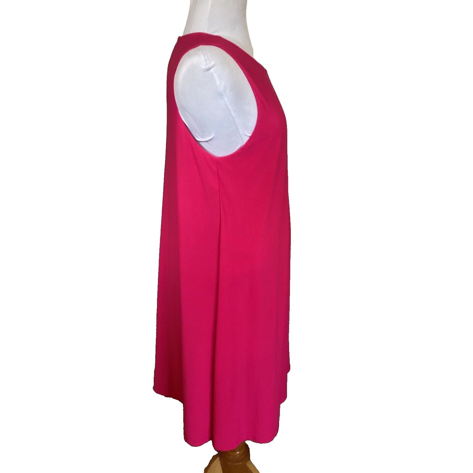 Ralph Lauren RALPH LAUREN HOT BARBIE PINK A-LINE SLINKY TANK DRESS 10 Size L / US 10 / IT 46 - 4 Thumbnail
