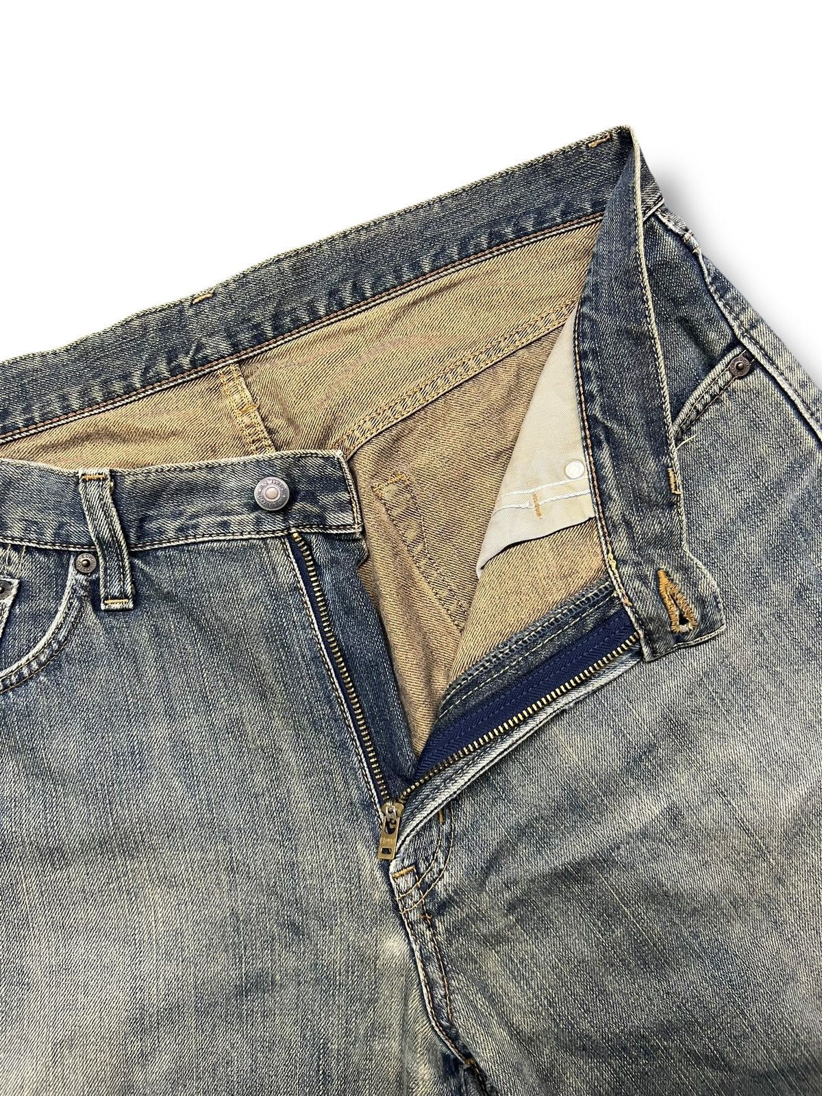 Edwin Baggy Vintage Edwin 404 Japan - Faded Mud Wash Jeans Size US 37 - 9 Thumbnail