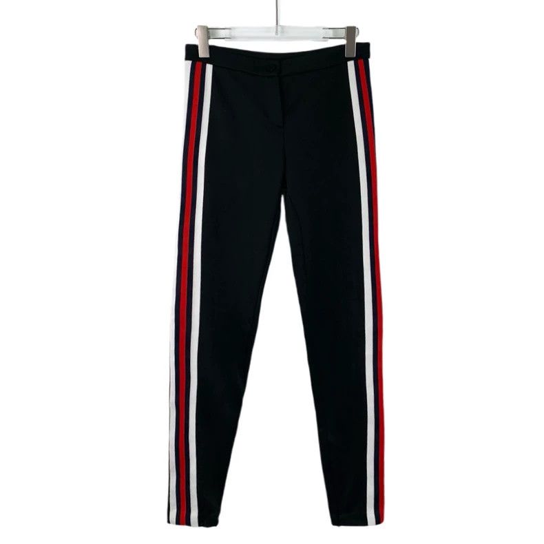 Gucci Gucci Size XS Black side striped casual trousers 2506-Next Size US 27 - 1 Thumbnail
