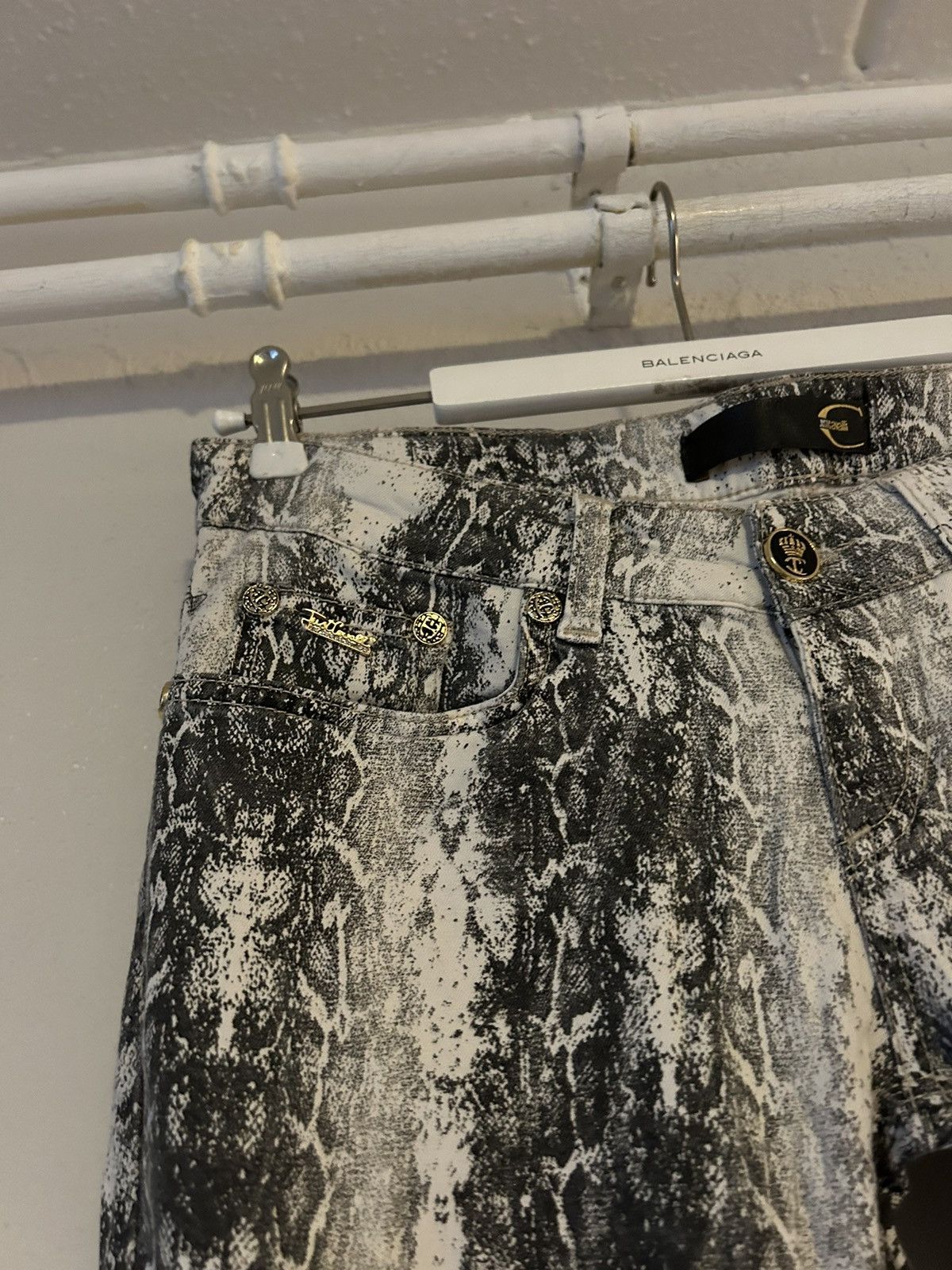 Just Cavalli Just Cavalli Python-Print Denim Jeans Size 29 Size 29" - 3 Thumbnail
