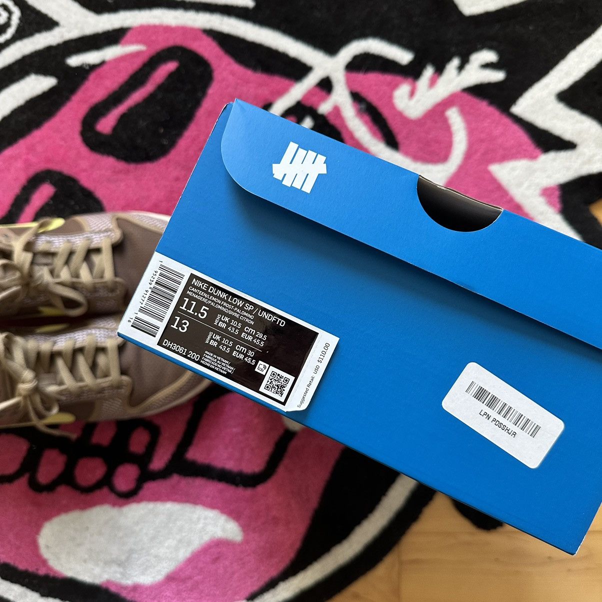 Nike × Undefeated Undefeated Nike Dunk Low Canteen Size US 11.5 / EU 44-45 - 9 Thumbnail