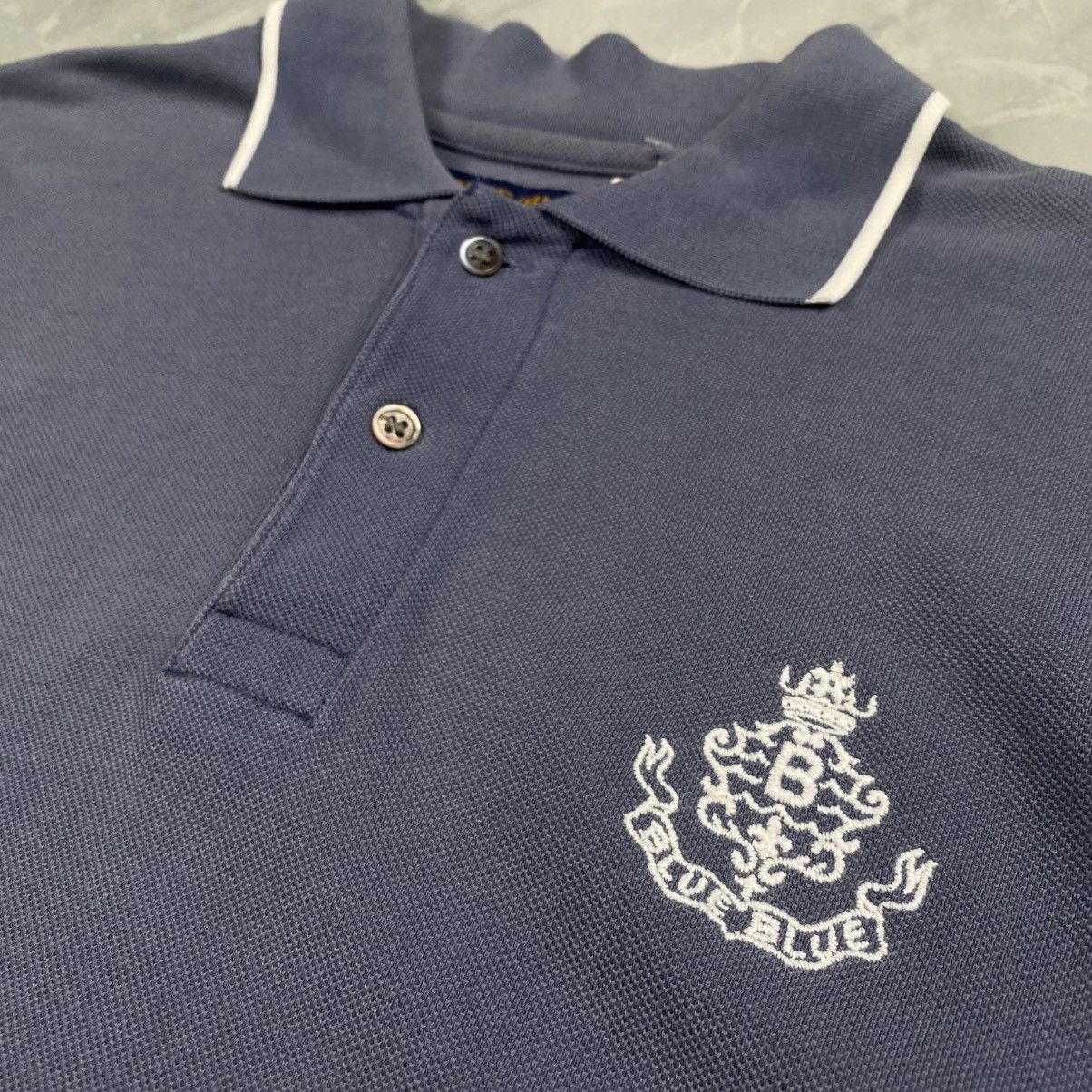 Blue Blue Japan Vintage Blue Blue Japan Polos Tee Size US M / EU 48-50 / 2 - 3 Thumbnail