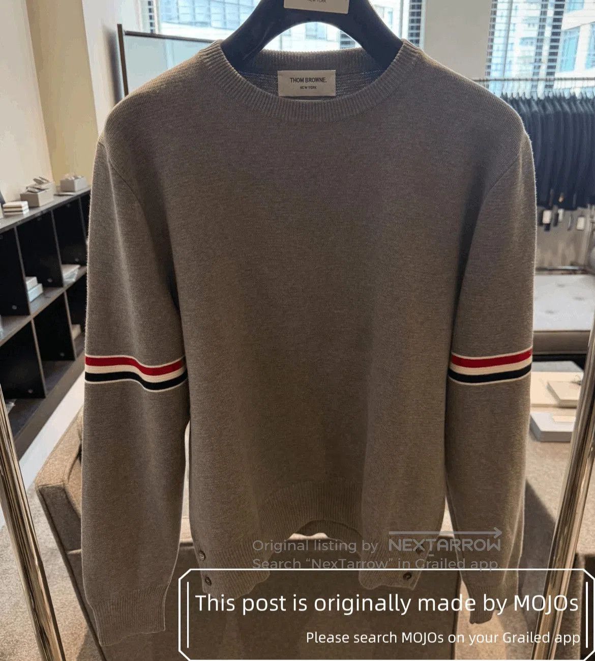 Thom Browne Sz 2 Thom Browne Double Sleeves Stripe Knitwear Sweater. Size US M / EU 48-50 / 2 - 1 Thumbnail