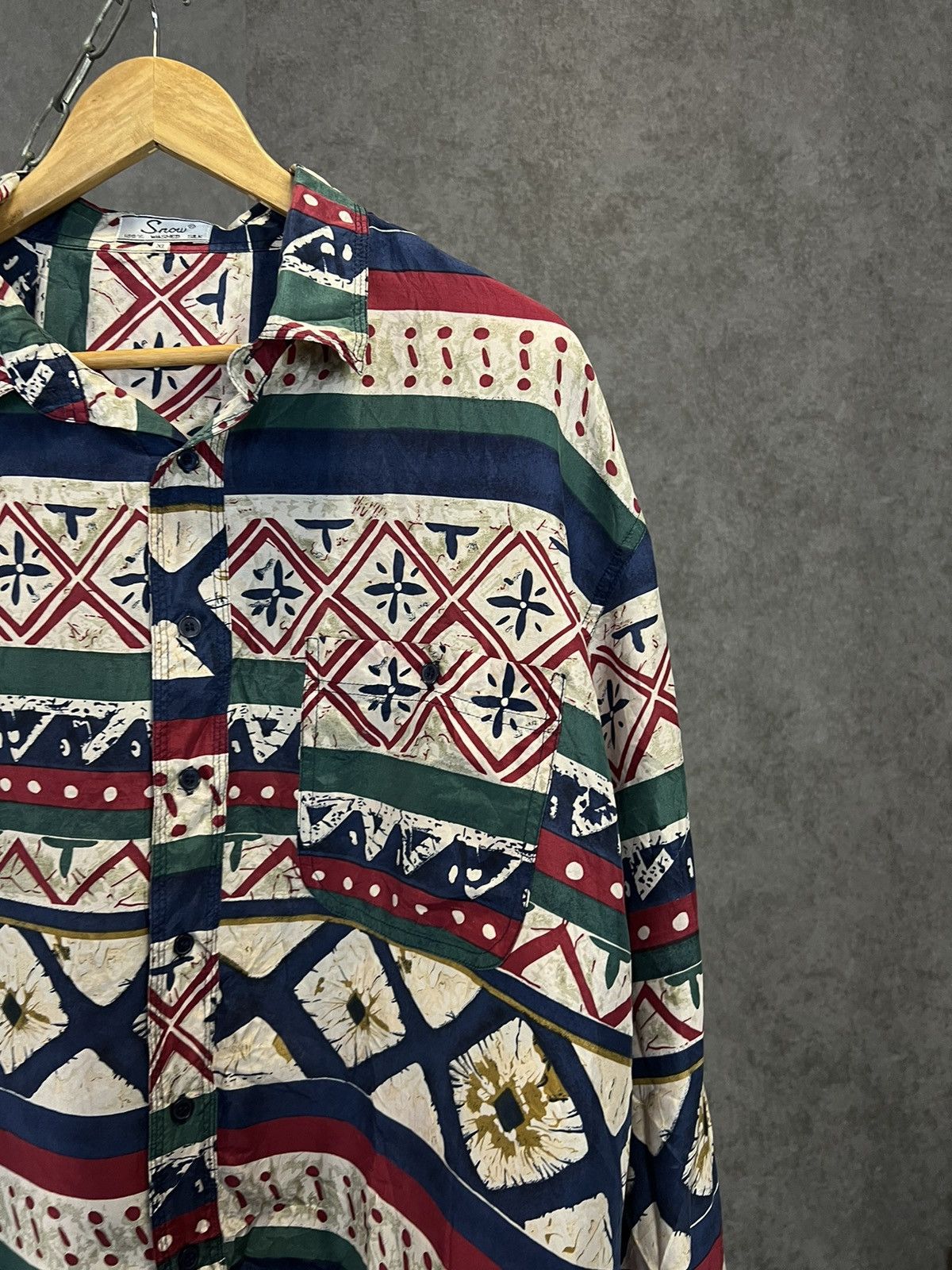 Other Art vintage crazy silk shirt Size US XL / EU 56 / 4 - 2 Thumbnail
