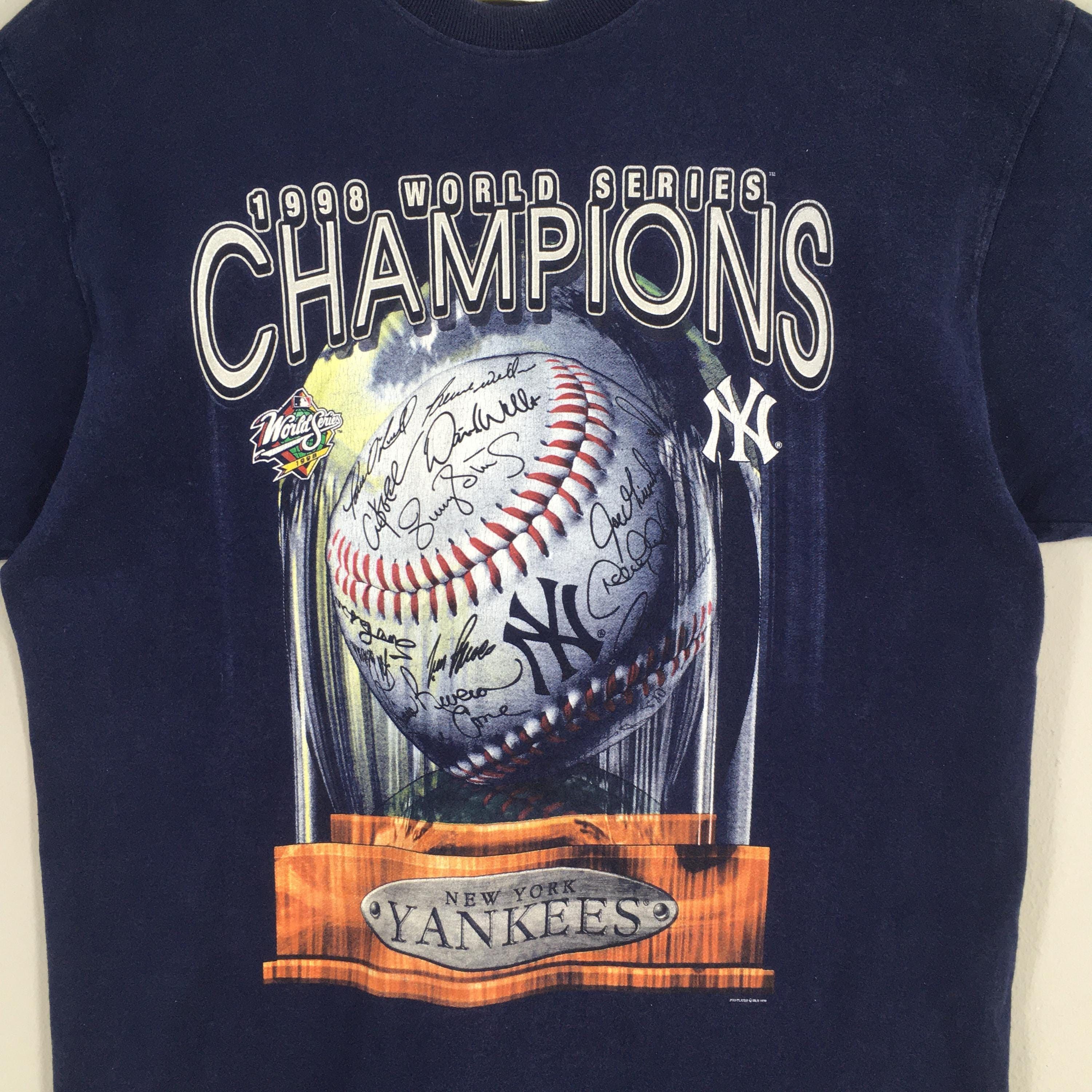 MLB Vintage 90s New York Yankees MLB Blue T shirt Large Size US L / EU 52-54 / 3 - 2 Thumbnail