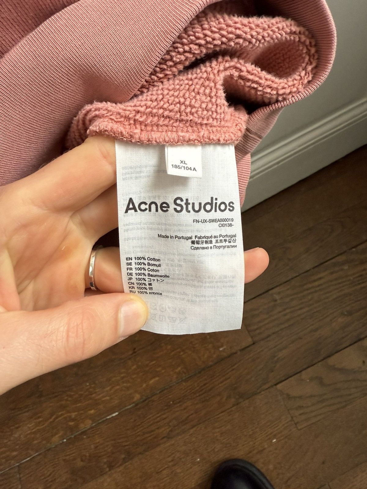 Acne Studios Acne Studios Logo Patch Hoodie Size US XL / EU 56 / 4 - 5 Thumbnail