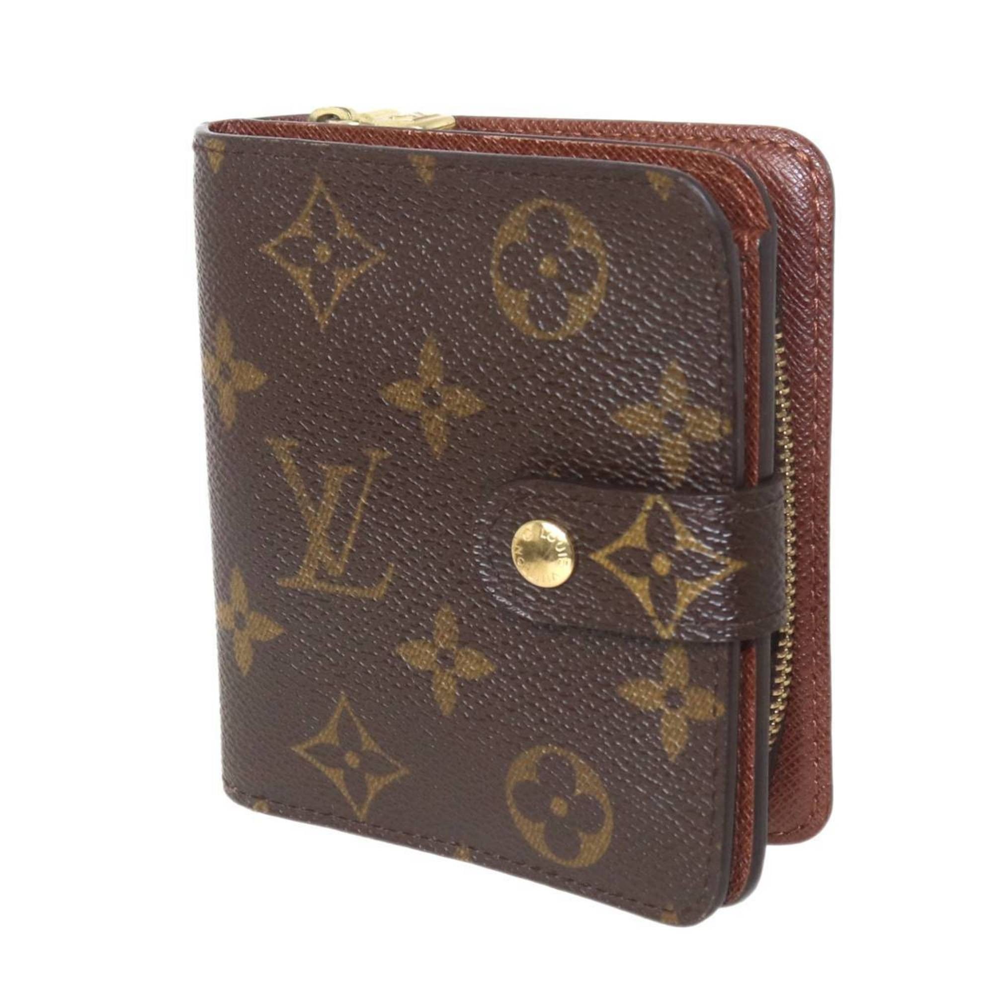 Louis Vuitton Louis Vuitton Compact Zip Bi-fold Wallet Monogram M61667 CA0065 Size ONE SIZE - 1 Thumbnail
