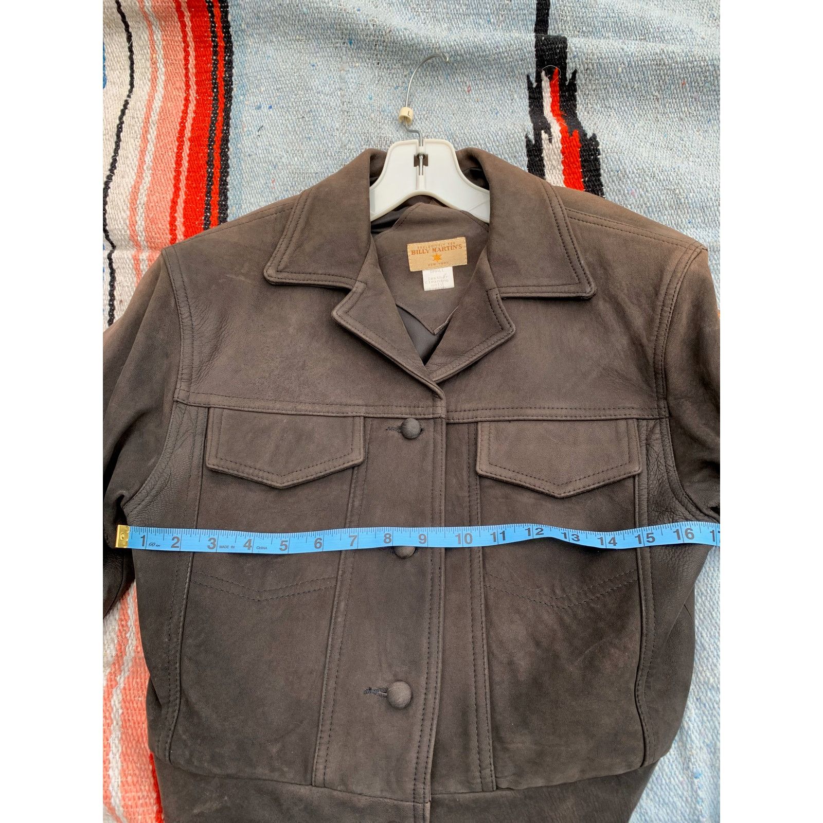 Other VINTAGE BILLY MARTIN LEATHER BOMBER JACKET BEADED PATCHES Size S / US 4 / IT 40 - 6 Thumbnail
