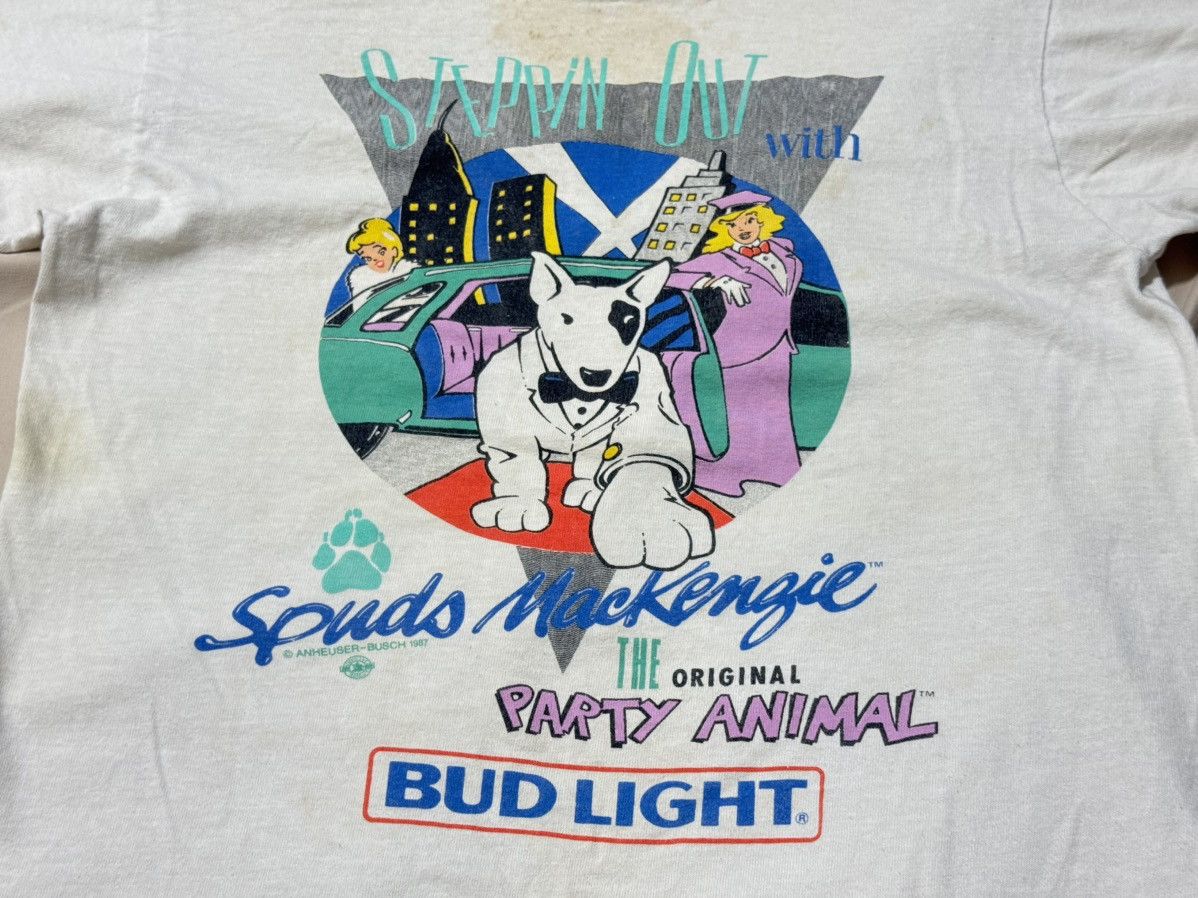Vintage Vintage 80s Bud Light Party Animal T Shirt Size US M / EU 48-50 / 2 - 3 Thumbnail