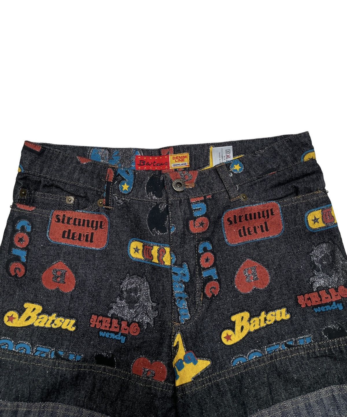 If Six Was Nine Rare Vintage Japanese Brand Ba-Tsu Hagi Flared Denim 1990s Size US 29 - 3 Thumbnail