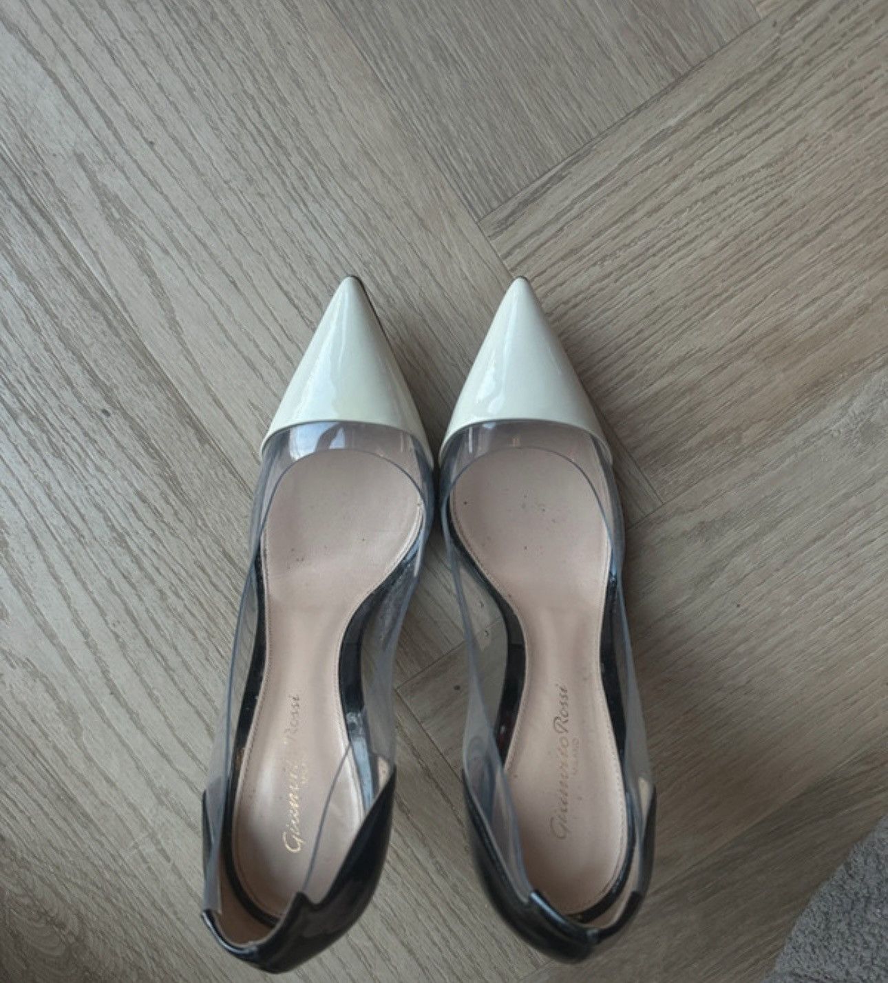 Gianvito Rossi Gianvito Rossi Plexi leather heels Size US 8.5 / IT 38.5 - 2 Thumbnail