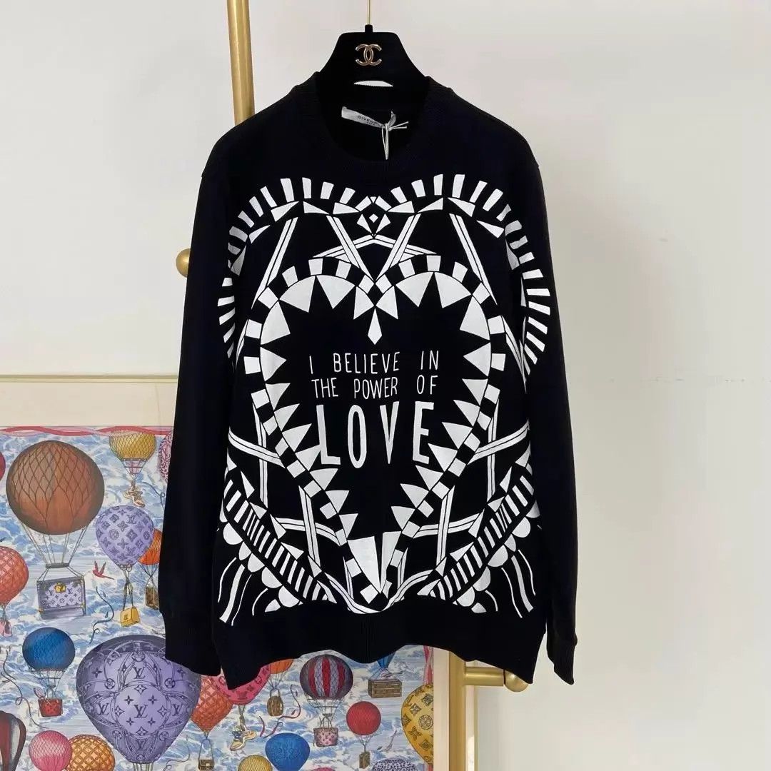 Givenchy Givenchy Black Letter Logo Sweatshirt XS Size US XS / EU 42 / 0 - 2 Thumbnail
