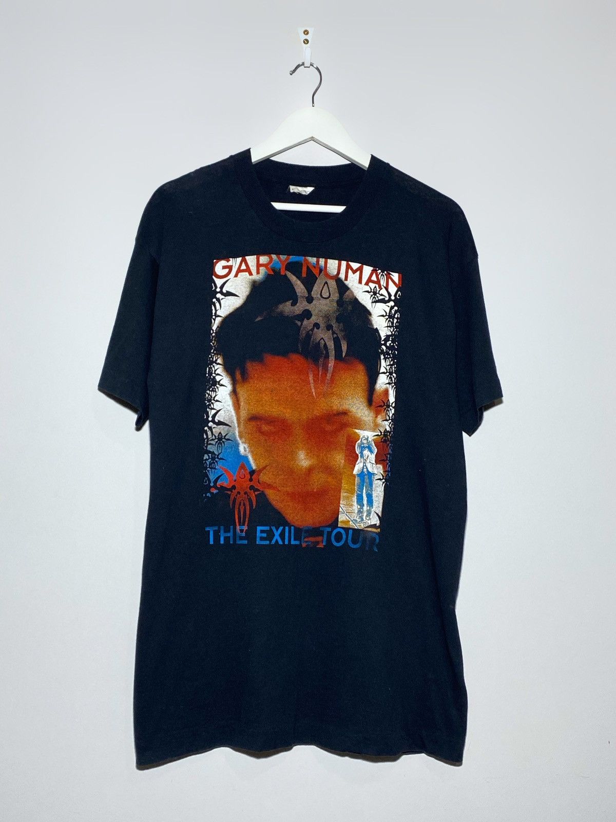 Vintage 90s Gary Numan Band Tee T-Shirt Y2K