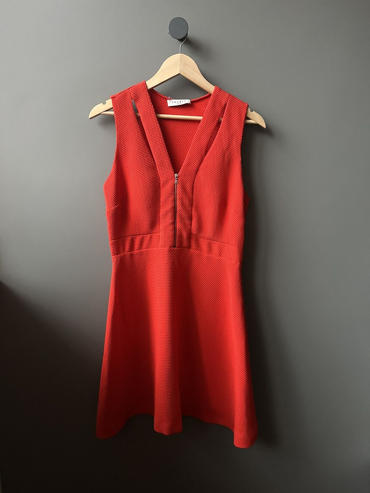 Sandro Sandro Paris Sleeveless Orange Dress Size 3 Size M / US 6-8 / IT 42-44 - 1 Thumbnail
