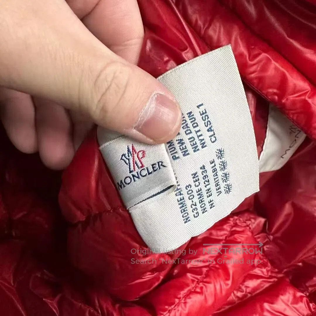 Moncler Red Moncler Logo Double Pocket Down Jacket. Size M / US 6-8 / IT 42-44 - 2 Thumbnail