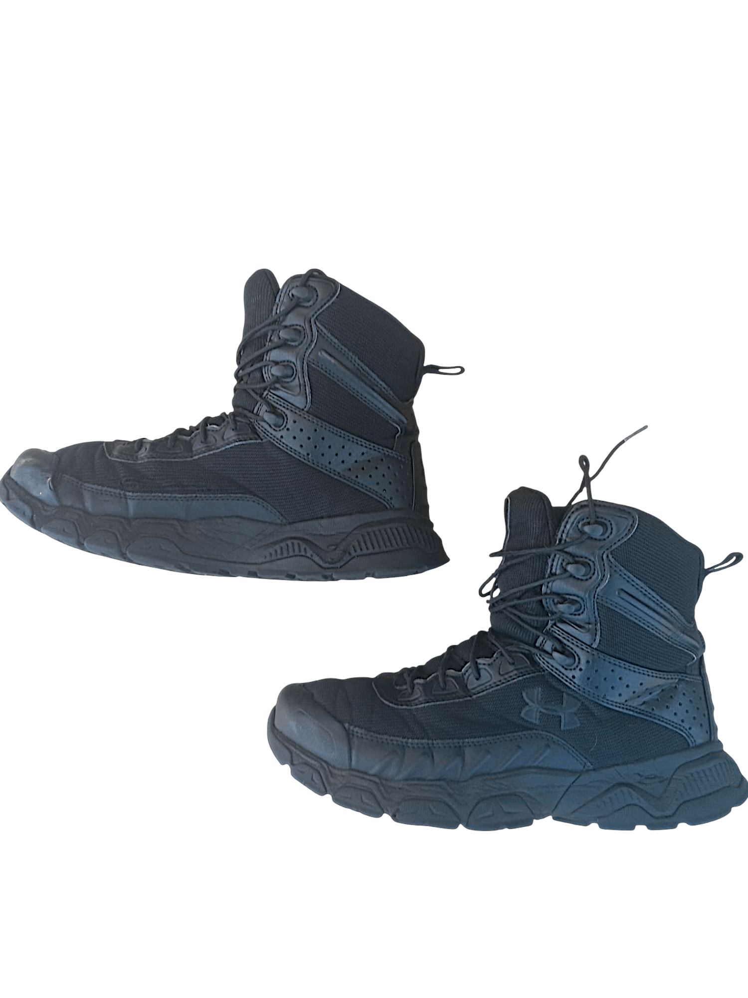 Under Armour Under Armor Men's Size 10 Black Tactical Lace Up Boots Size US 10 / EU 43 - 4 Thumbnail