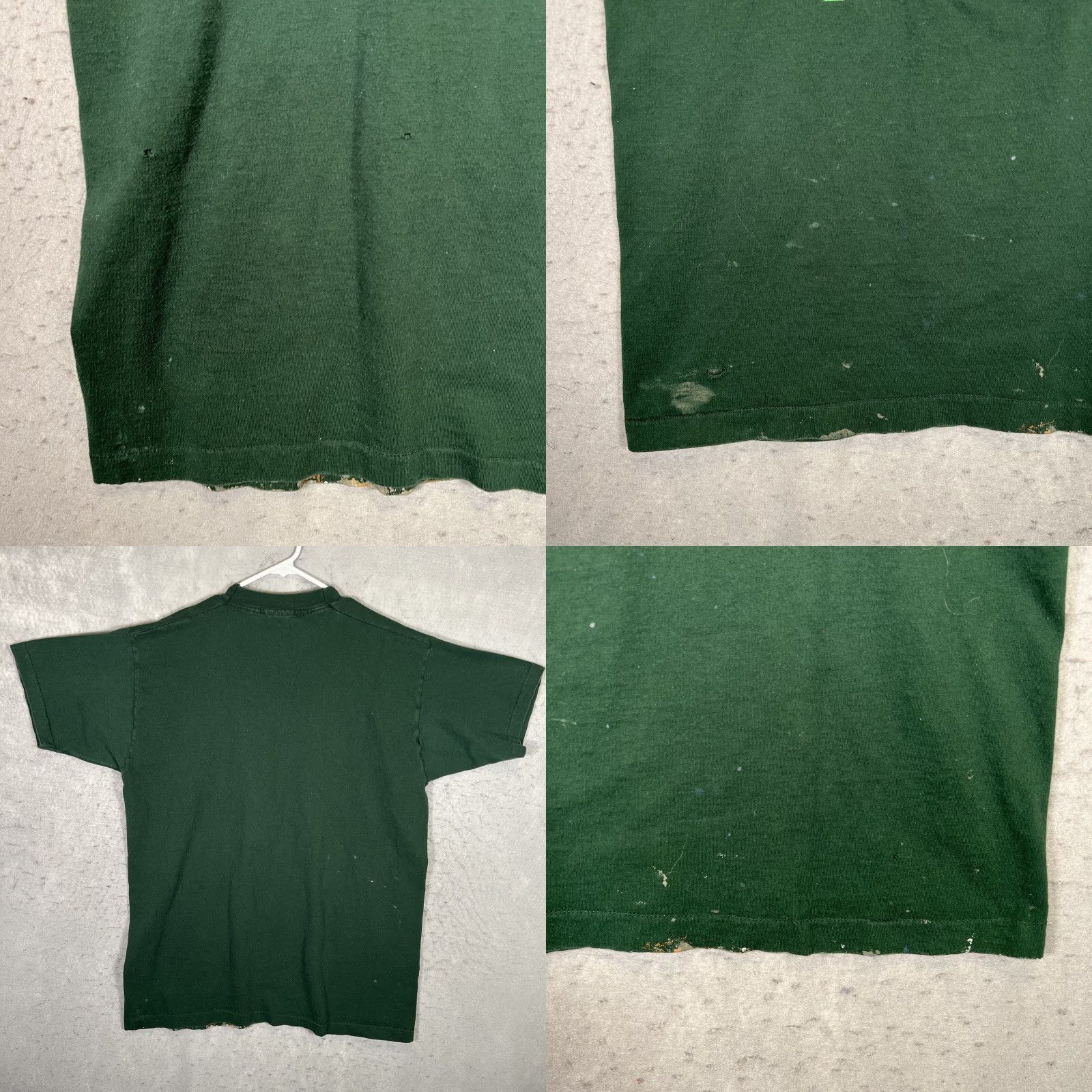 Fruit Of The Loom Vintage 90s Stt Patricks Day March 17th T Shirt Adult XL Green Made In USA Mens Size US XL / EU 56 / 4 - 8 Thumbnail
