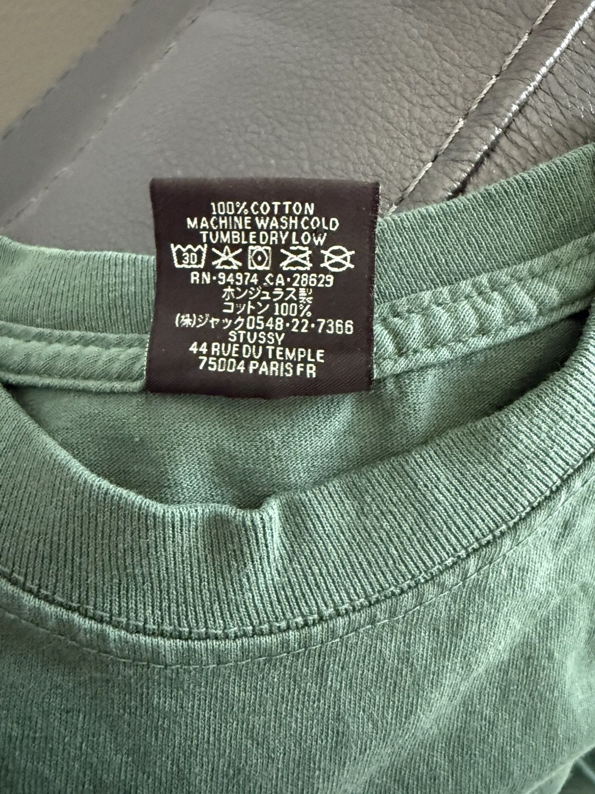 Stussy Green Stussy Pigment Dyed Tee Size Medium Size US M / EU 48-50 / 2 - 4 Thumbnail