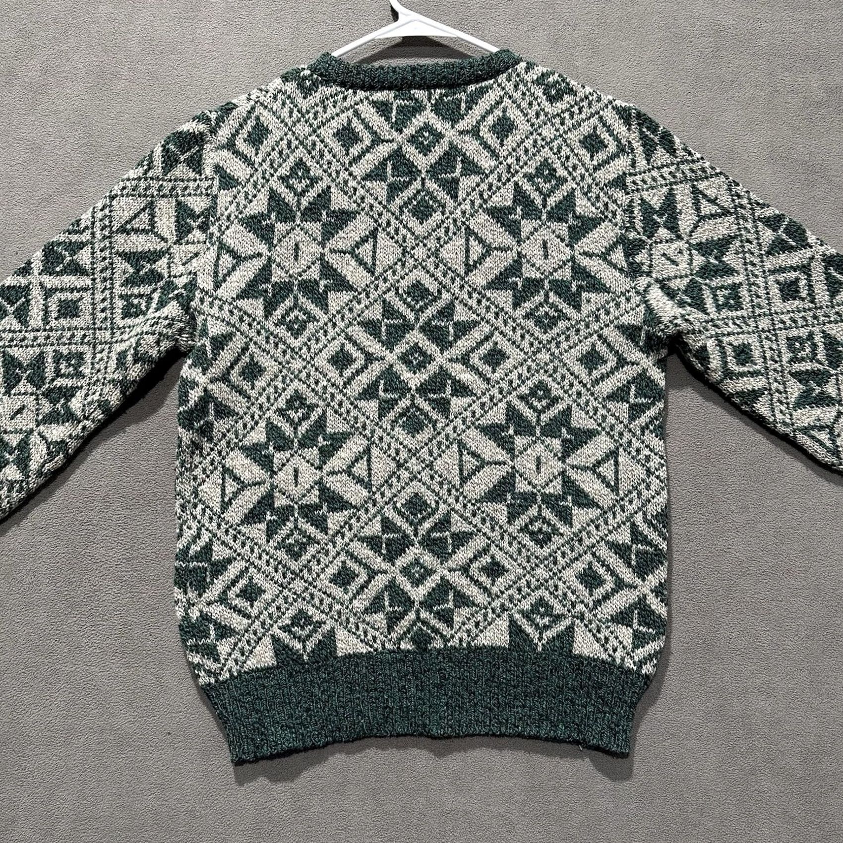 Vintage VINTAGE Royal North Mills Outfitters Sweater Mens XL Green Wool Fair Isle Nordic Pullover 80s 90s Mens Size US XL / EU 56 / 4 - 2 Thumbnail