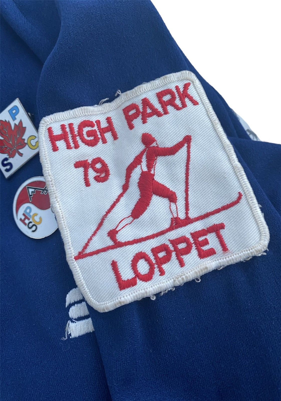 Vintage Vintage 70s Y2K Rare Skiing Pins Zip Up S Size US S / EU 44-46 / 1 - 3 Thumbnail