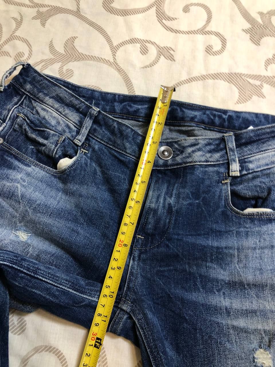 G-Star G-Star RAW Men's Dark Tapered Denim distressed Jeans Size US 31 - 14 Thumbnail