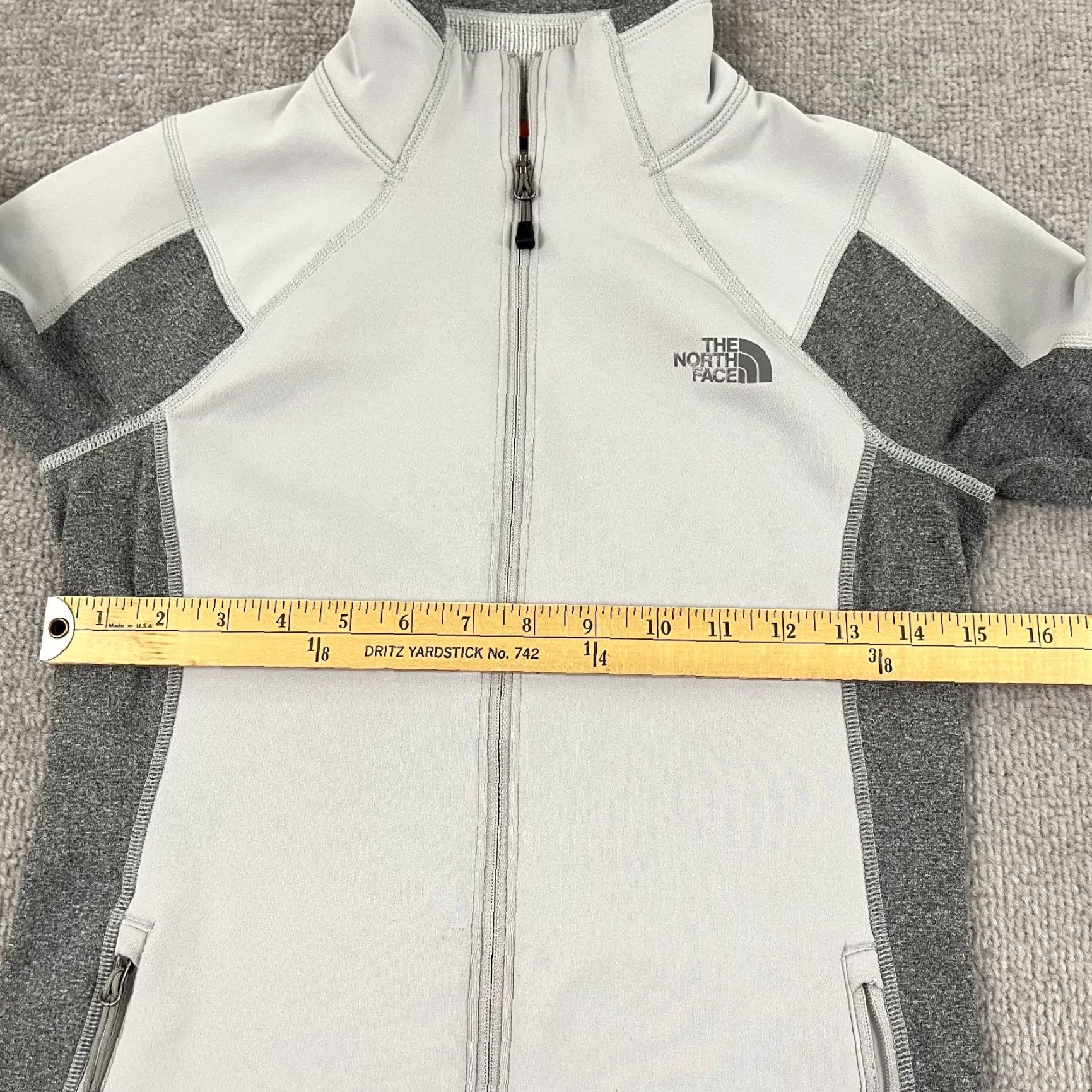 The North Face The North Face Womens Jacket XS Gray Flashdry Fleece Lined Lightweight Hiking Size XS / US 0-2 / IT 36-38 - 6 Thumbnail