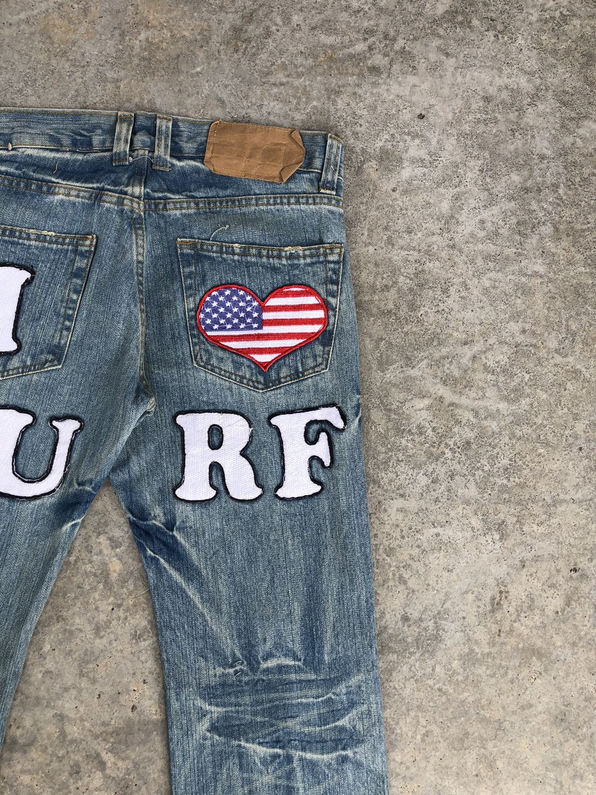 Japanese Brand Japanese Loma Distressed Jeans Patchwork Jeans Size US 32 / EU 48 - 10 Thumbnail