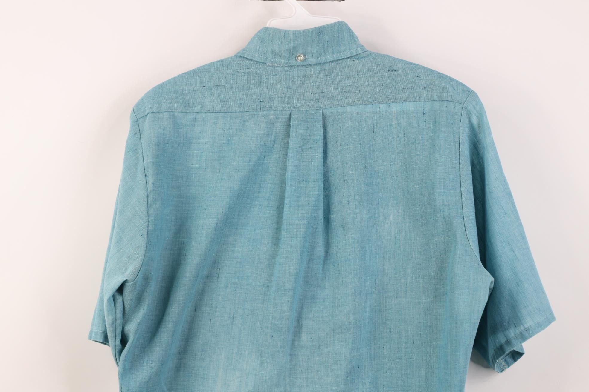 Vintage Vintage 60s 70s Rockabilly Fleck Knit Button Down Shirt Blue Size US S / EU 44-46 / 1 - 15 Thumbnail