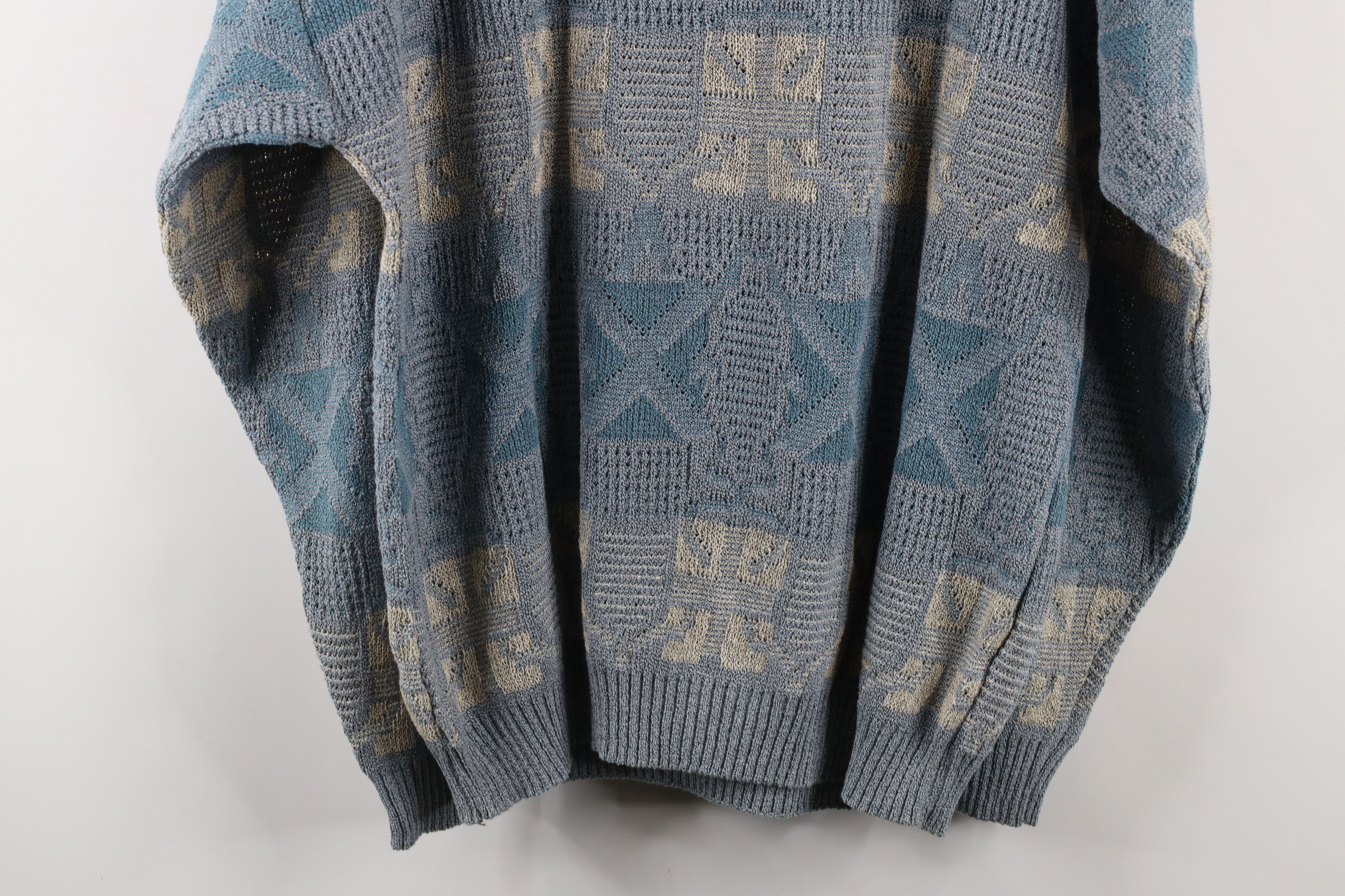 Vintage Vintage 90s Coogi Style Ed Bassmaster Knit Dad Sweater Size US L / EU 52-54 / 3 - 9 Thumbnail