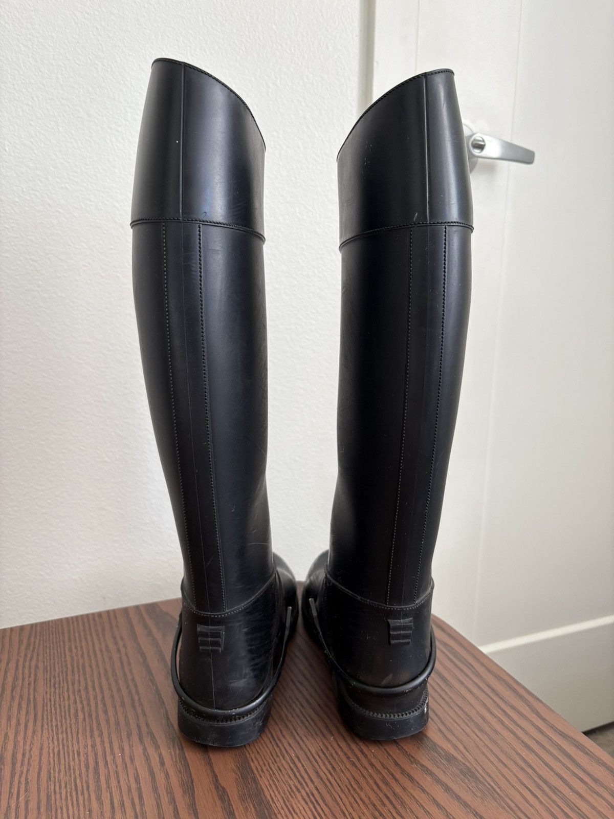 Givenchy STEAL! Givenchy Rubber Boots Black Knee High Rain Boots Size US 7 / IT 37 - 4 Thumbnail