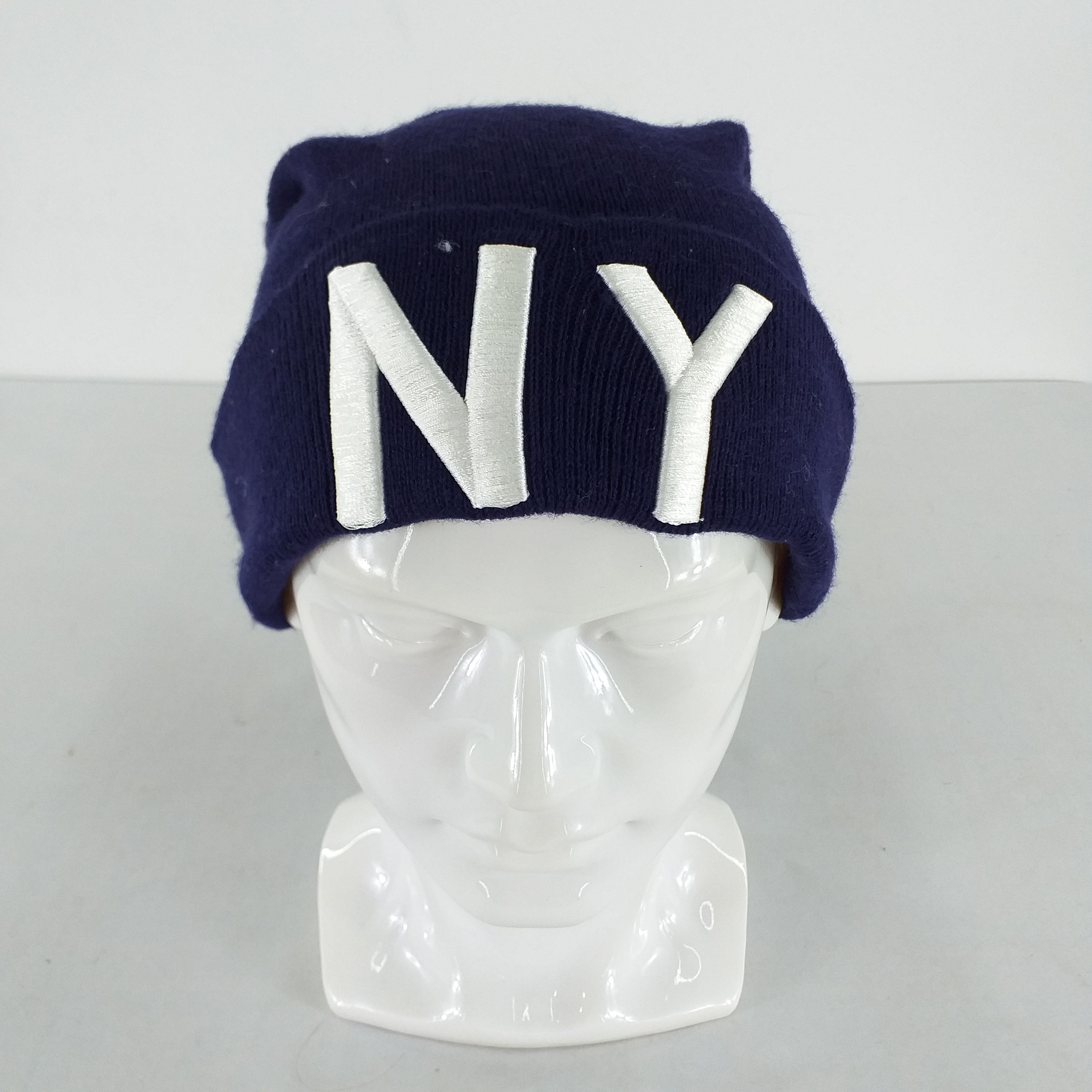 Japanese Brand NY Embroidery Snow Cap Hat Beanie -BN264 Size ONE SIZE - 1 Thumbnail