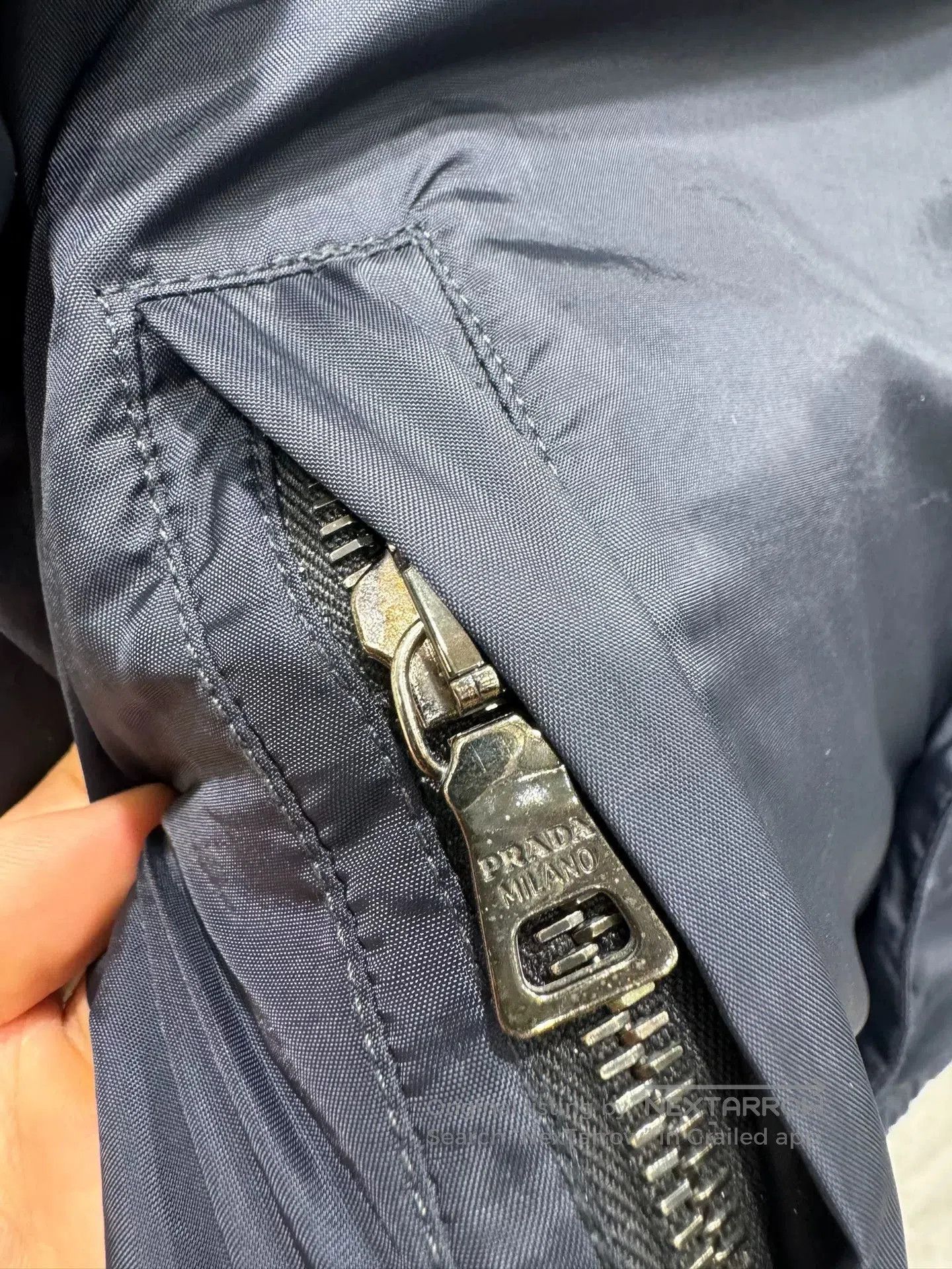 Prada PRADA Nylon Jacket Hidden Hood. Size US M / EU 48-50 / 2 - 5 Thumbnail