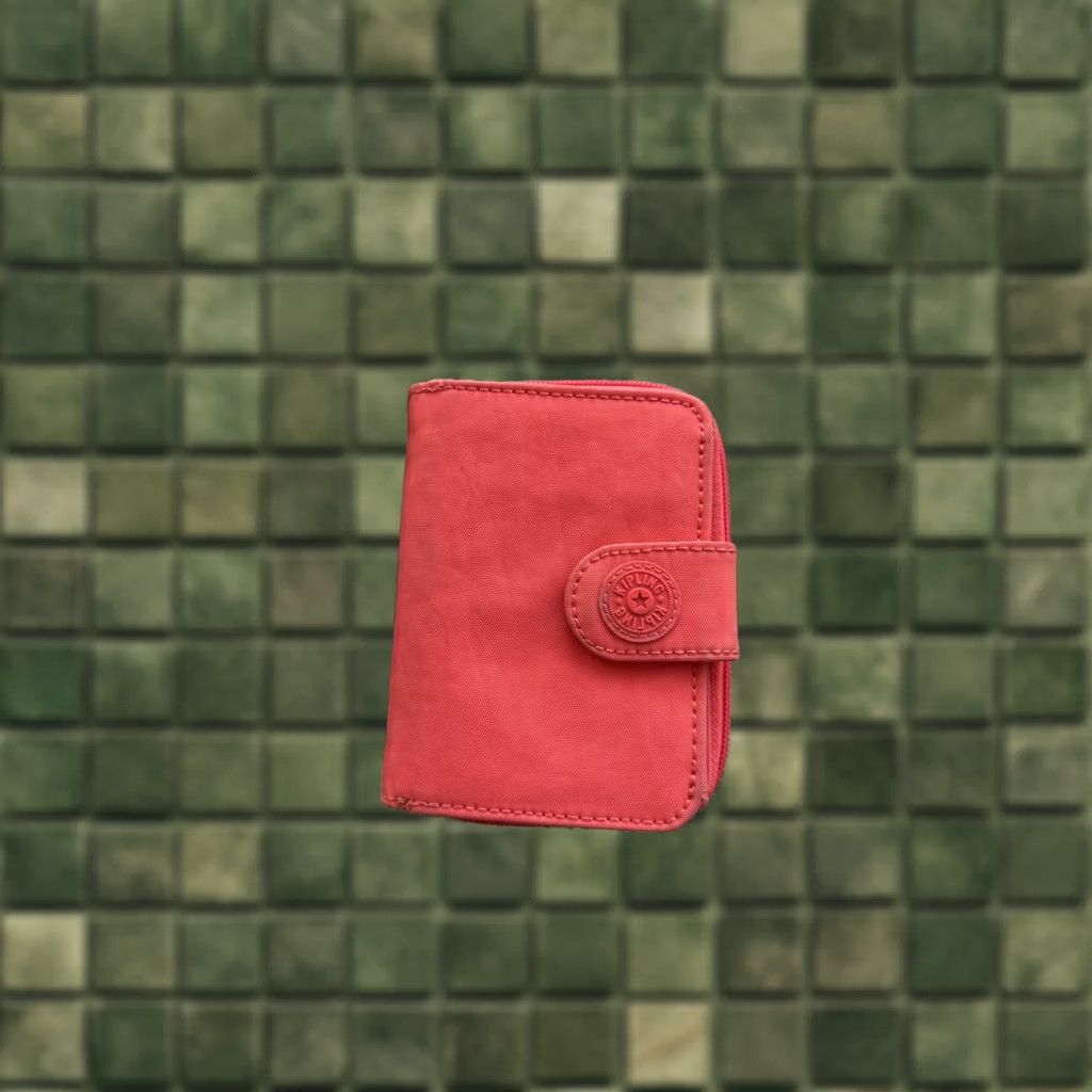 Vintage VINTAGE Kipling Wallet Unisex Wallet Denim Pink 90s Bohemian Hip Hop Streetwear Casual Gift Womens Mens Size ONE SIZE - 1 Thumbnail
