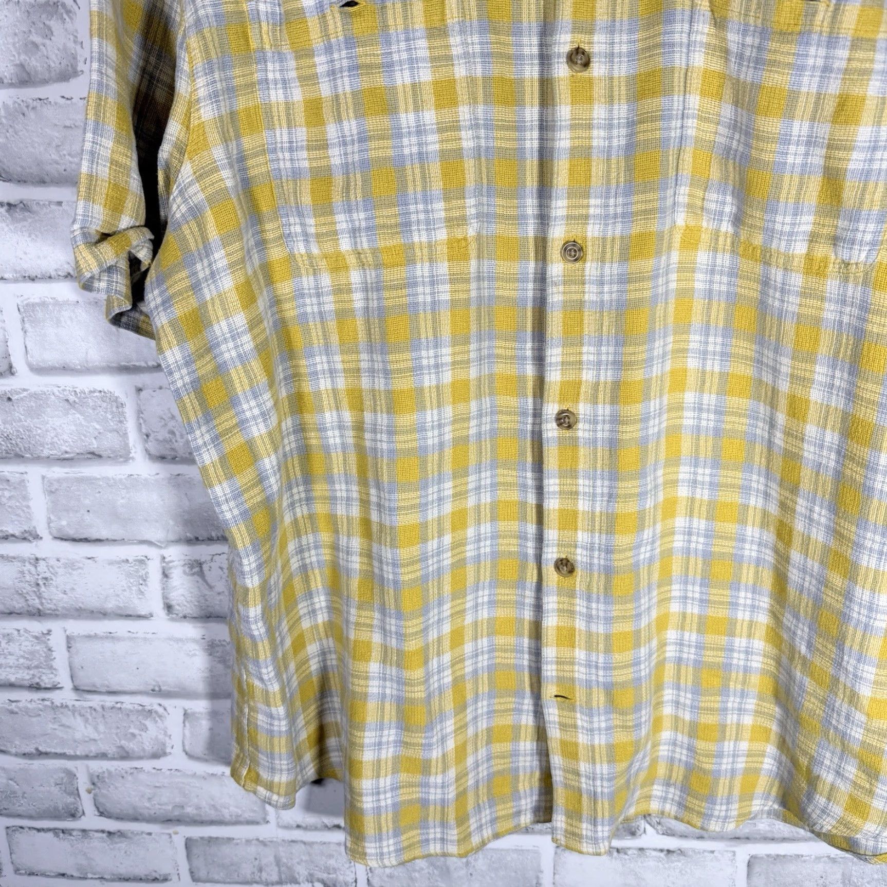 CO DULUTH TRADING CO Plaid Hemp Blend Short Sleeve Button-Up Shirt Mens XL Multicolor Size US XL / EU 56 / 4 - 3 Thumbnail