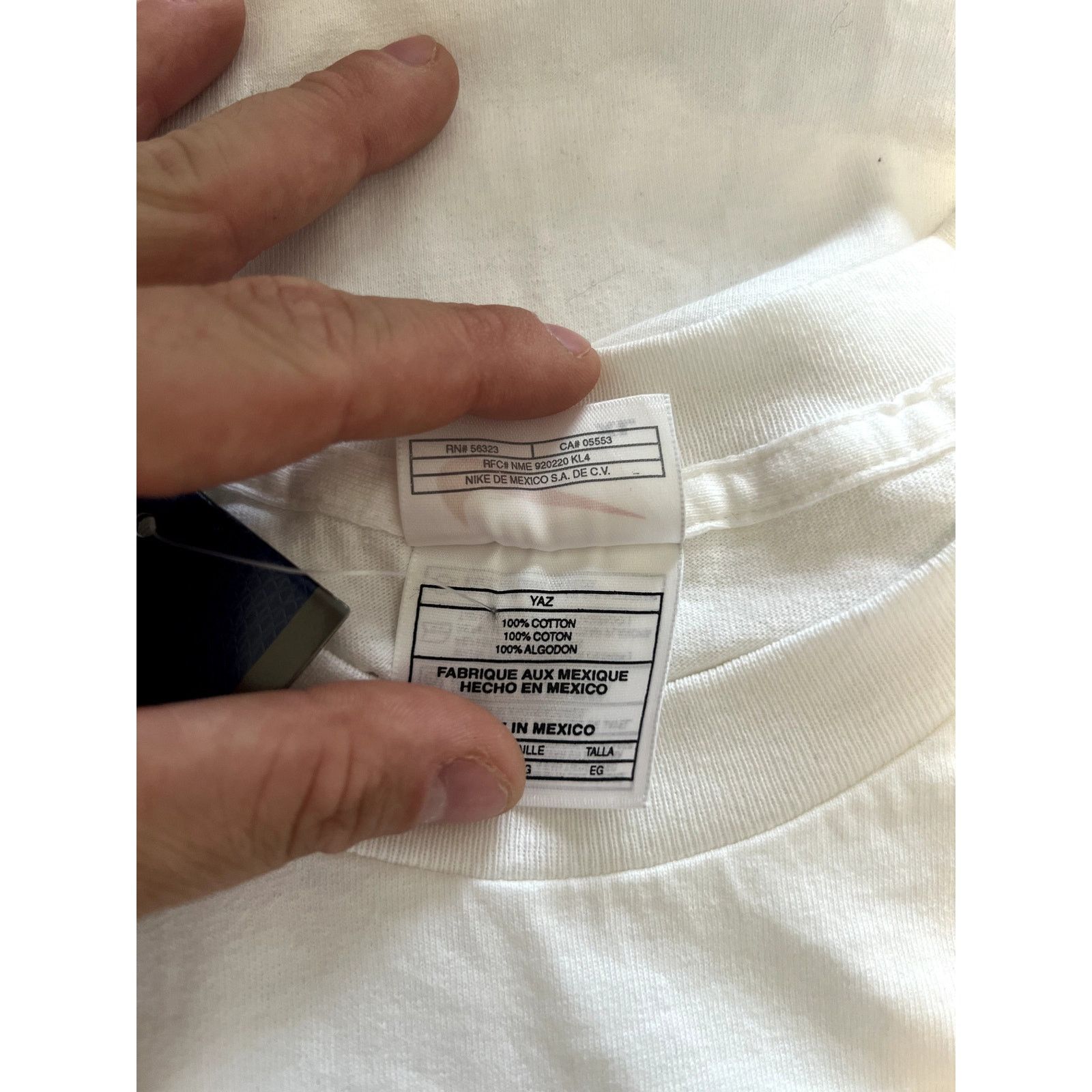 Nike Vintage Nike Soccer NWT T-Shirt-90s White Tag-Sz:XL Swoosh Size US XL / EU 56 / 4 - 8 Thumbnail