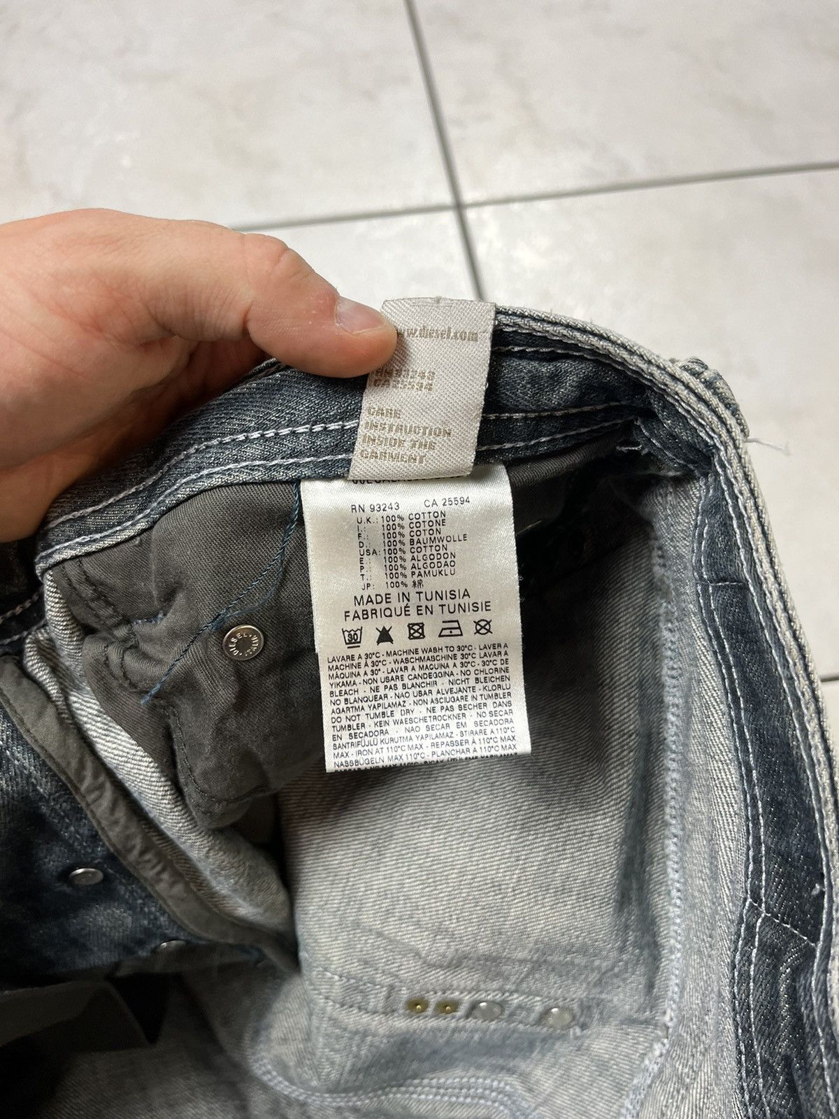 Diesel × Vintage Vintage rare Diesel timmen distressed y2k jeans pants washed Size US 32 / EU 48 - 23 Thumbnail